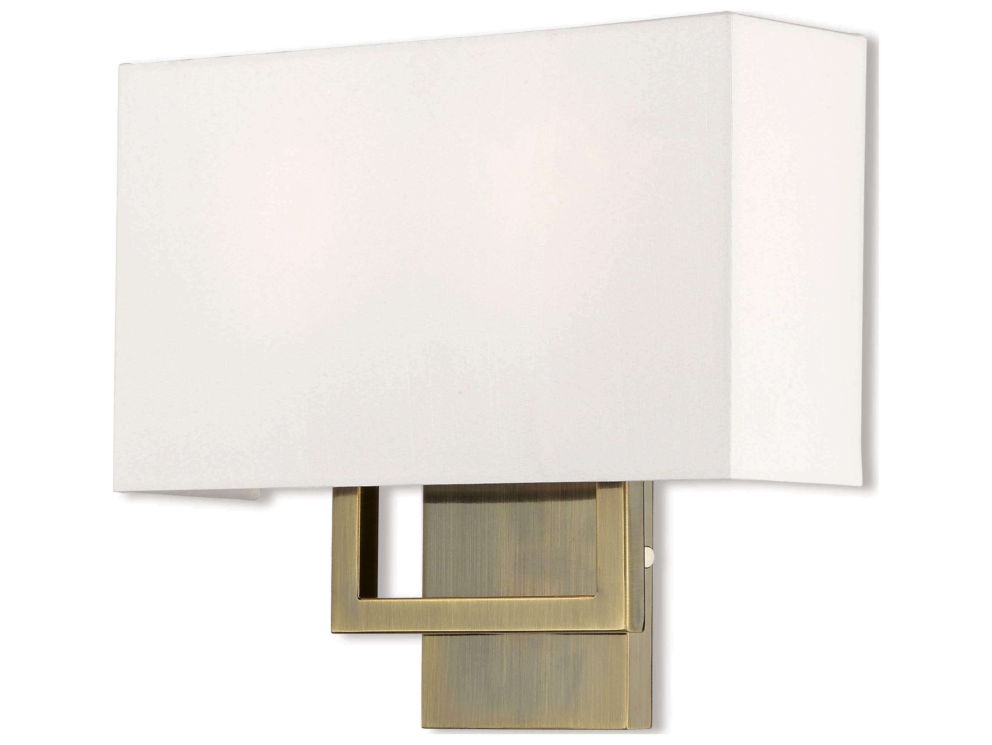 Livex Lighting Pierson 2-Light Antique Brass Wall Sconce