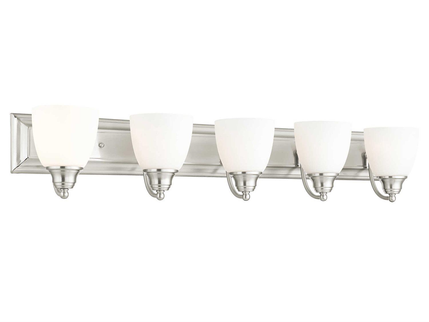 Livex Lighting Springfield 5-Light Brushed Nickel Vanity Light