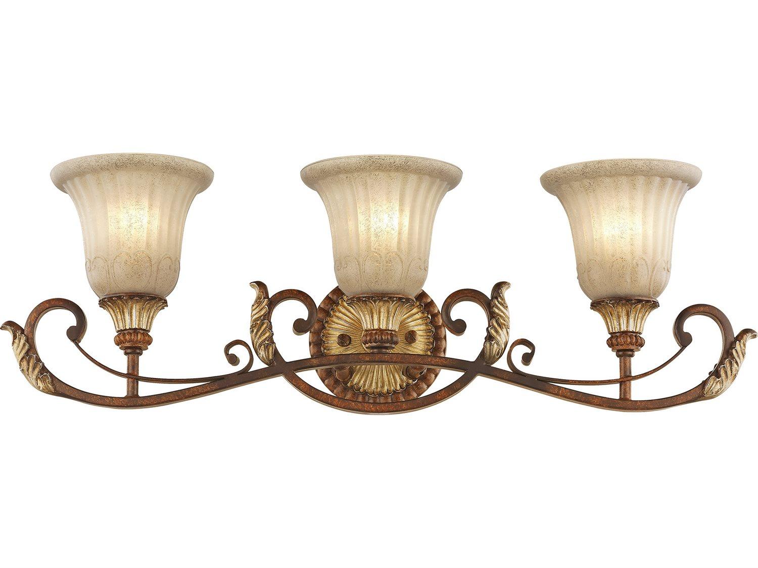 Livex Lighting Villa Verona 3-Light Bronze Vanity Light