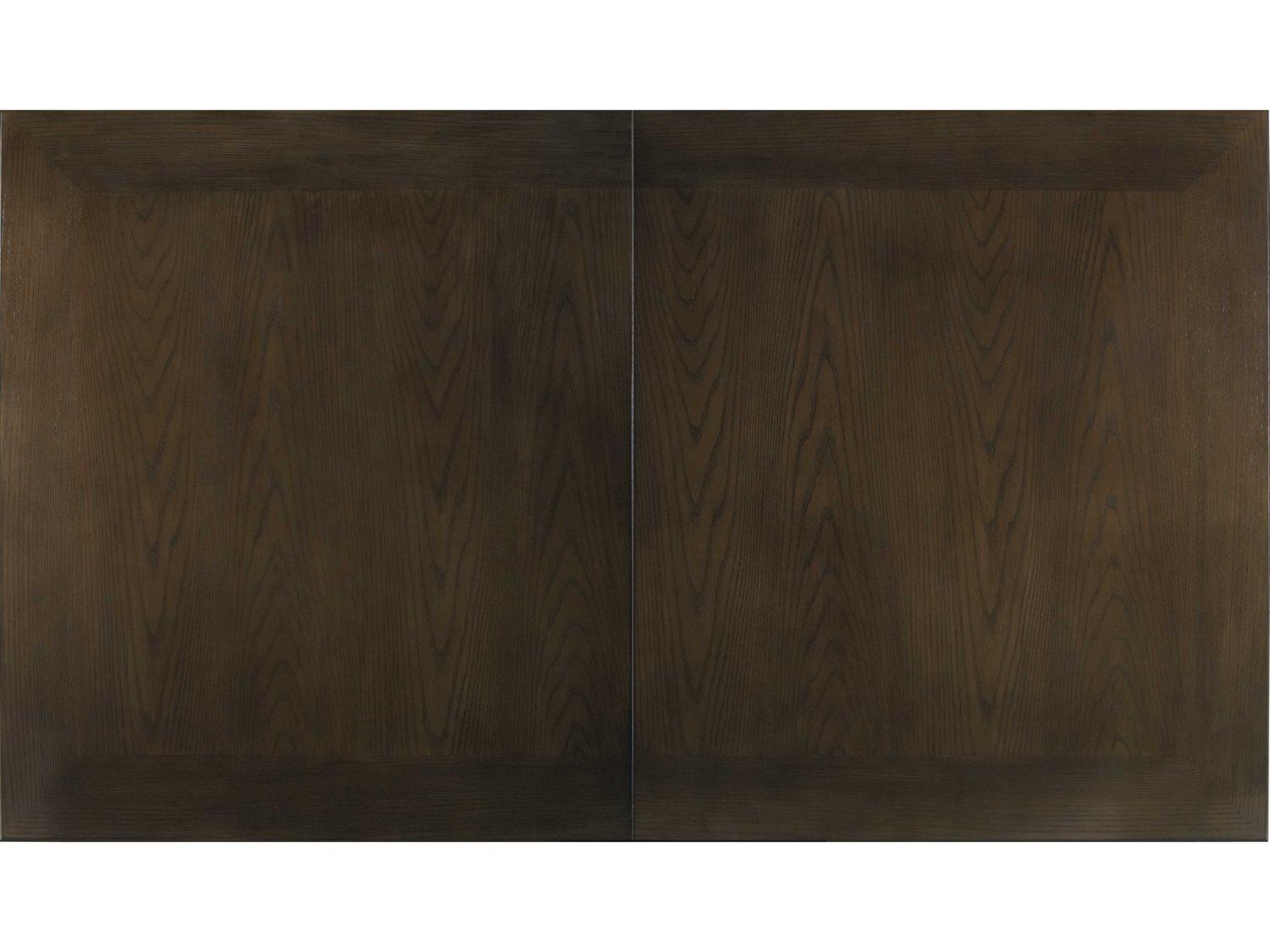 Lillian August Workshop Bancroft - Extendable Rectangular Wood Modern Elm Brass Dining Table