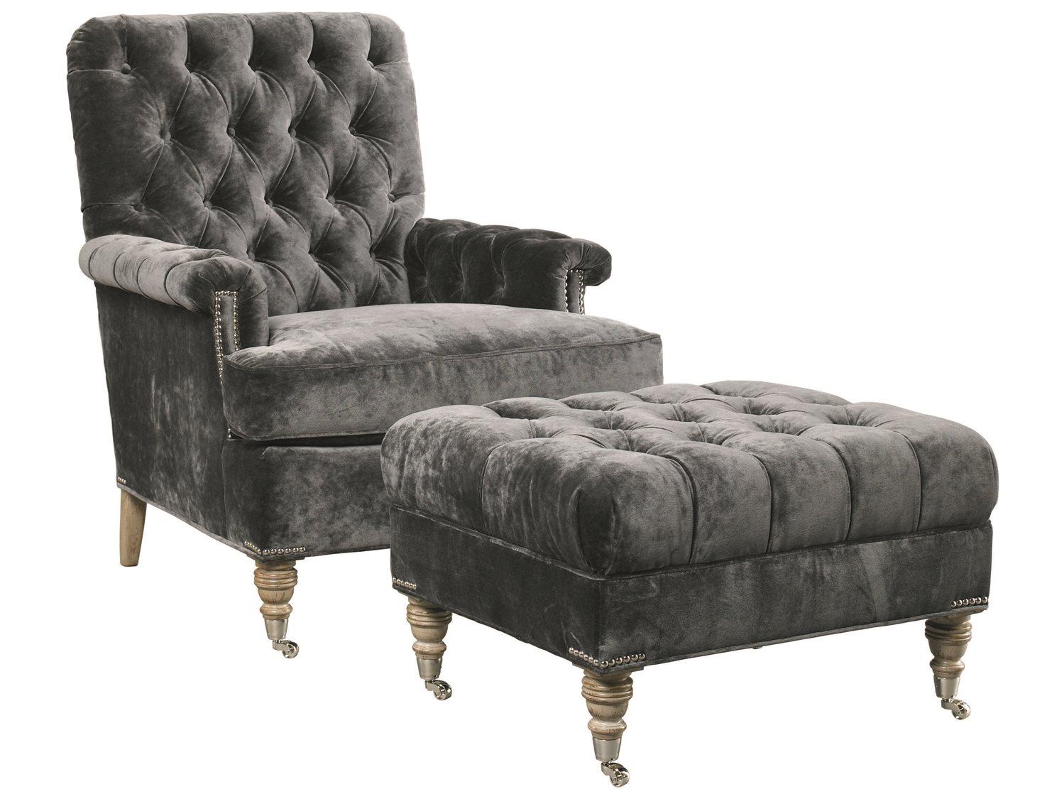 Lillian August Upholstery Blazer Upholstered Tufted Ottoman