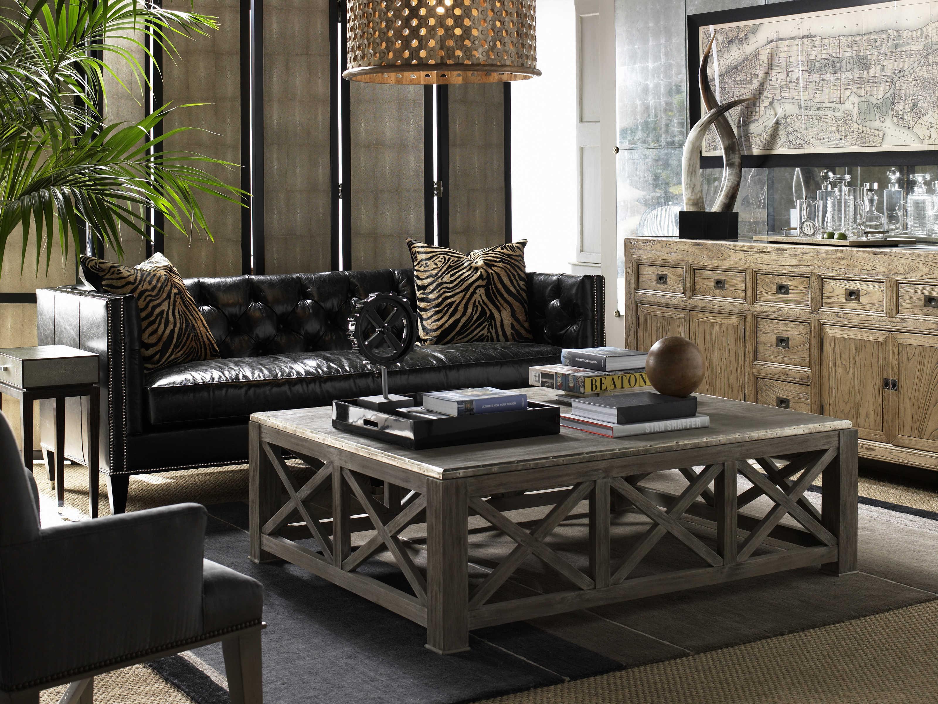 Lillian August Upholstery Leather Sofa