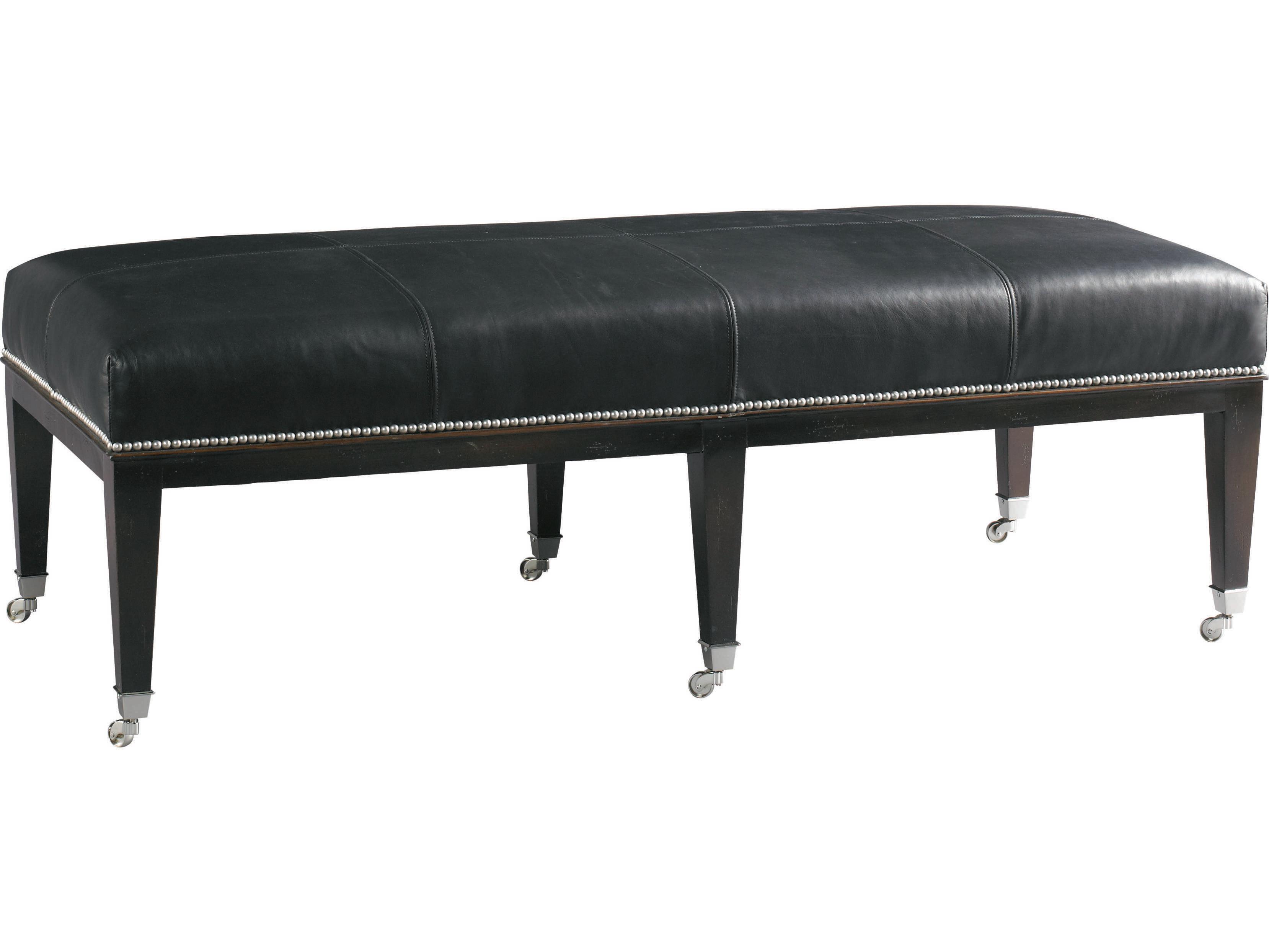 Lillian August Upholstery Vincent Solene Gray Upholstered Accent Bench
