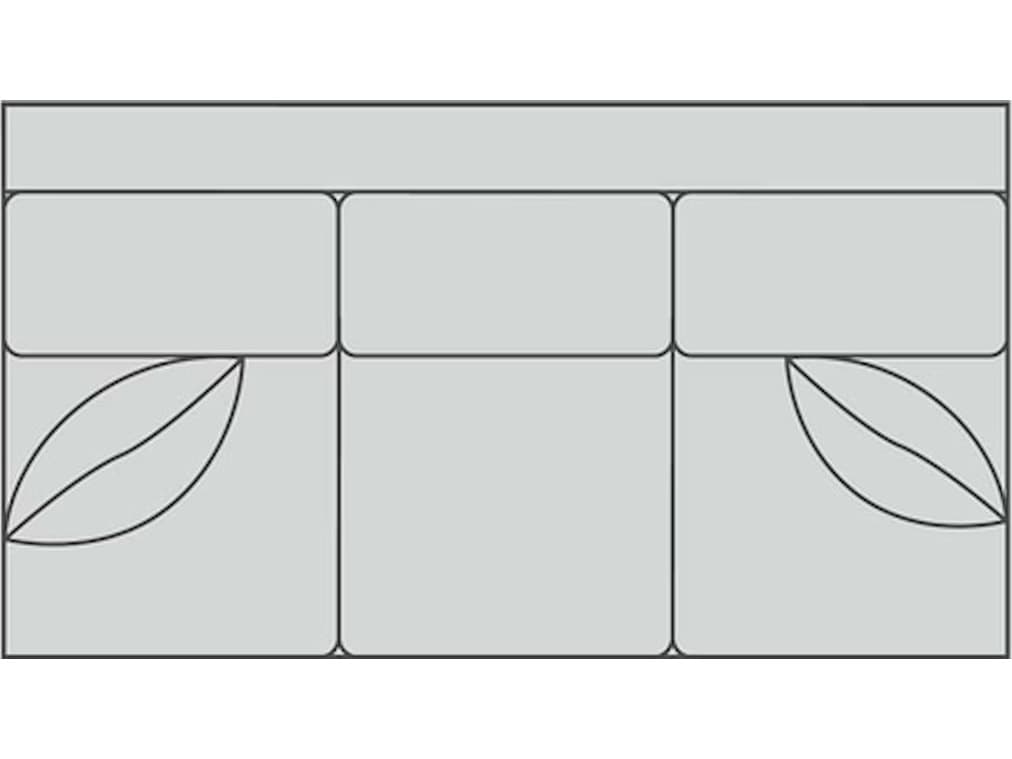 Lillian August Upholstery Leather Lange Armless Sofa