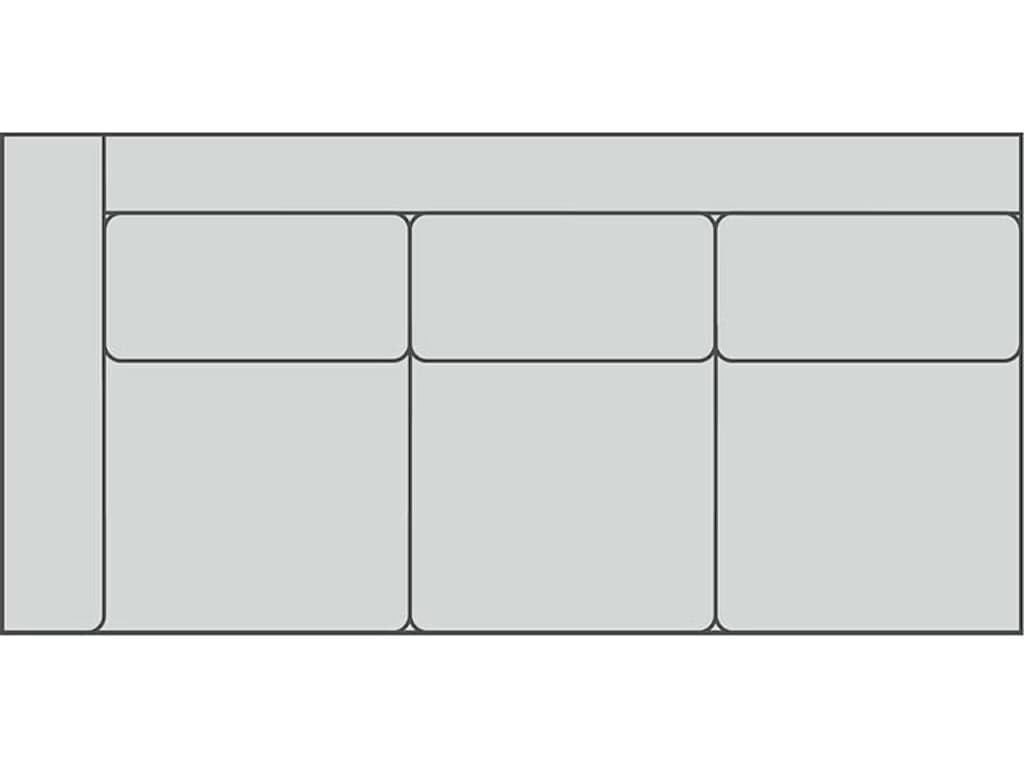 Lillian August Upholstery Leather Lange Left Arm Sofa