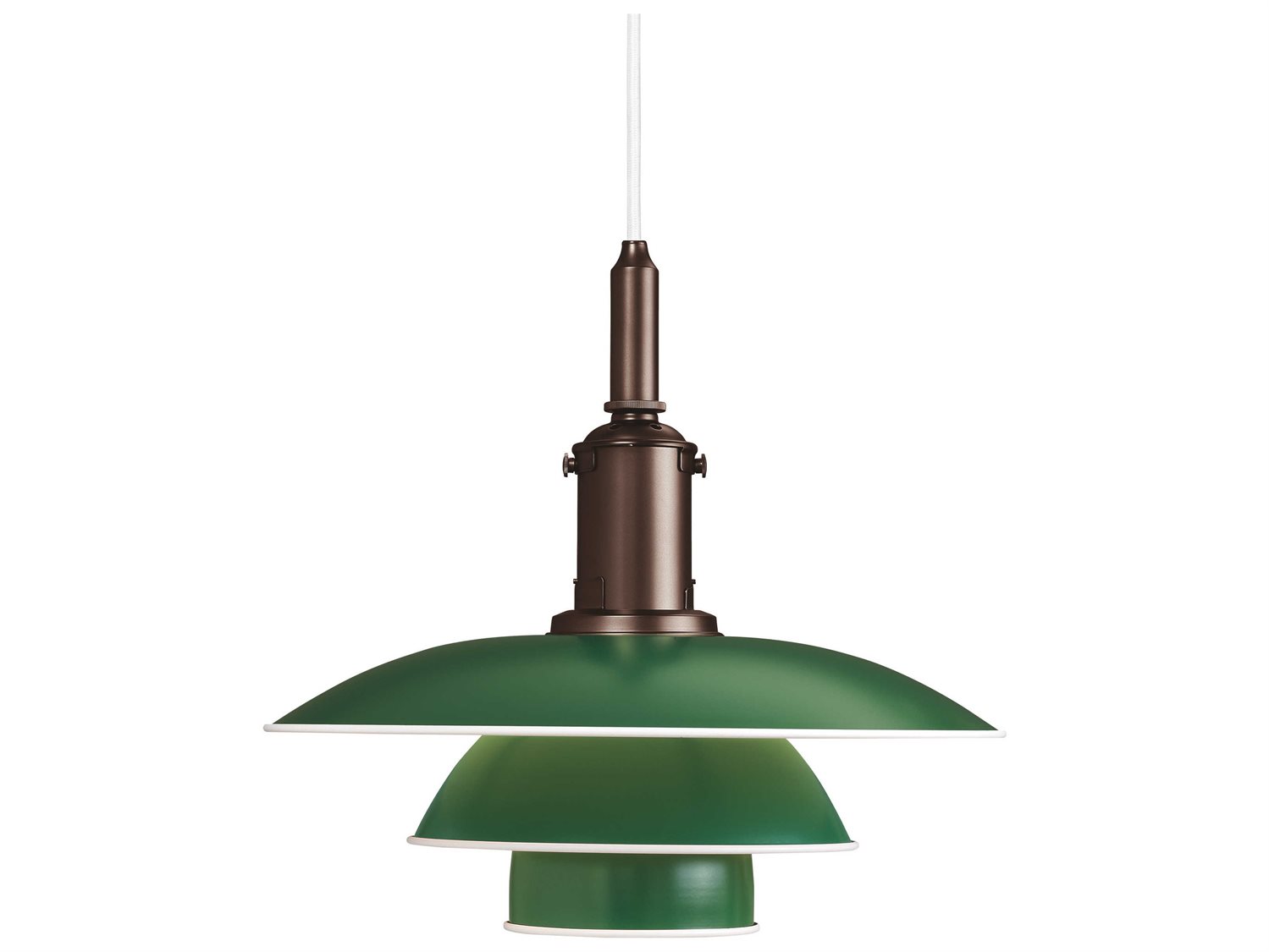 Louis Poulsen PH-3/3 1-Light Green LED Tiered Mini Pendant