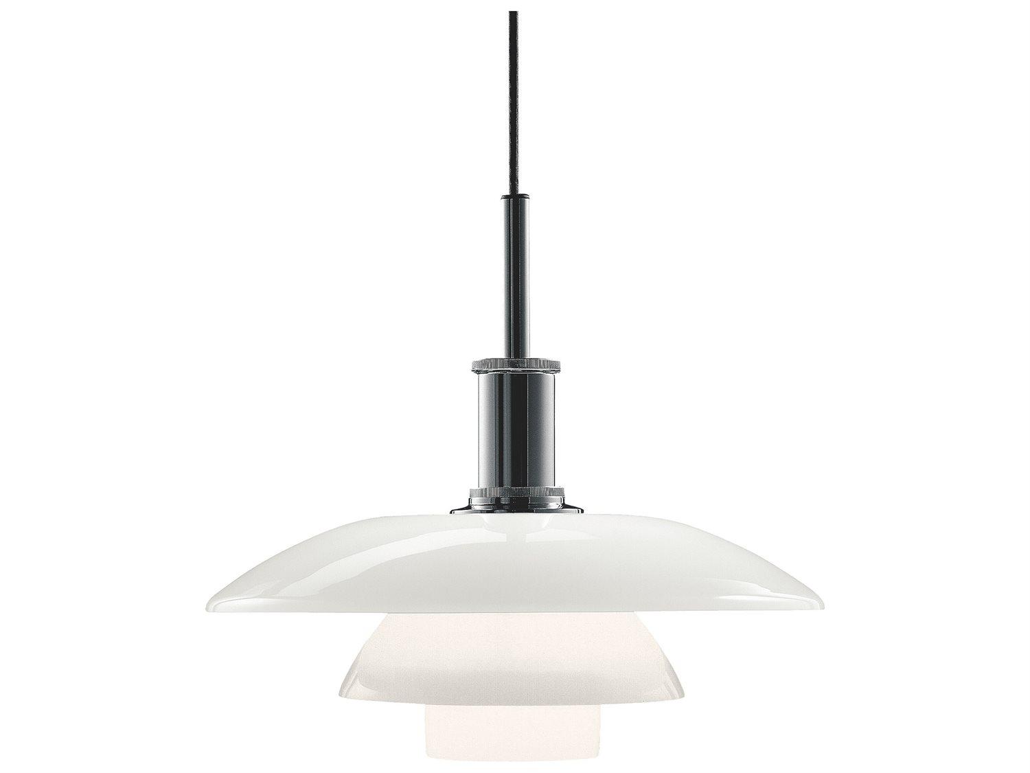 Louis Poulsen Ph 1-Light Chrome LED Tiered Pendant