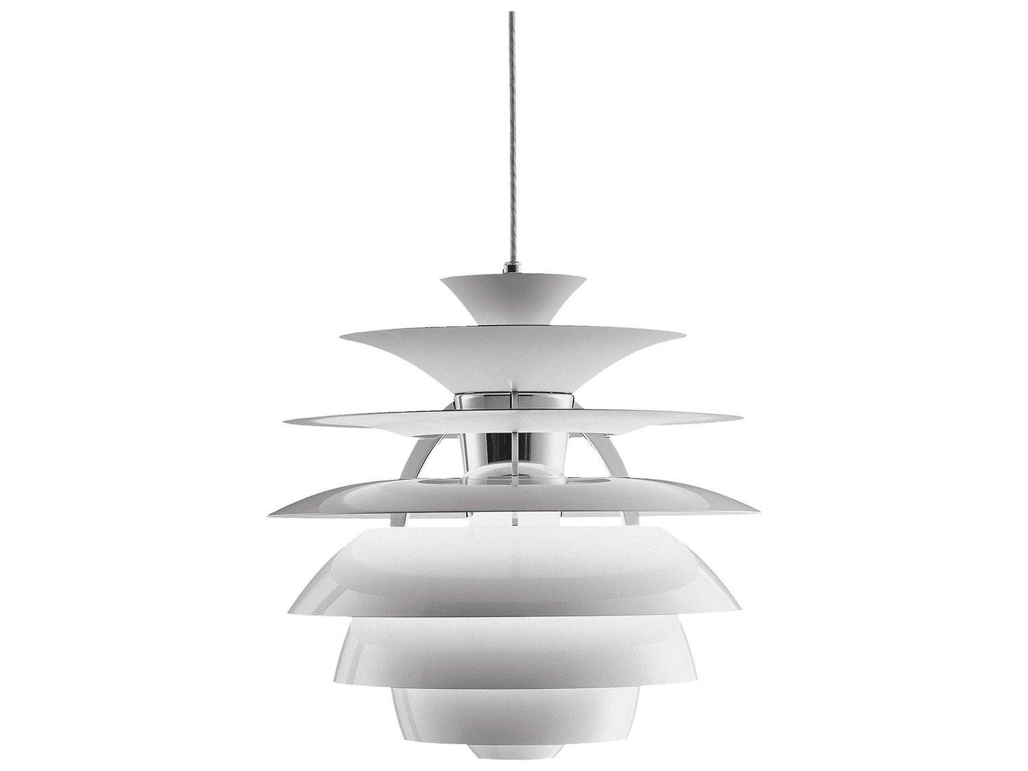 Louis Poulsen Ph 1-Light White LED Tiered Pendant