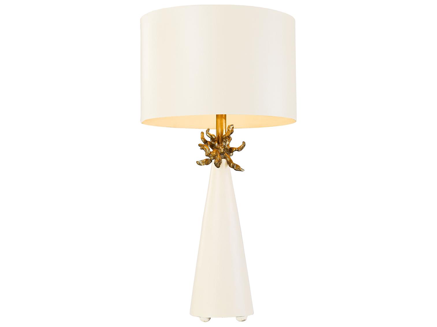 Lucas McKearn Neo White French Gold Buffet Lamp