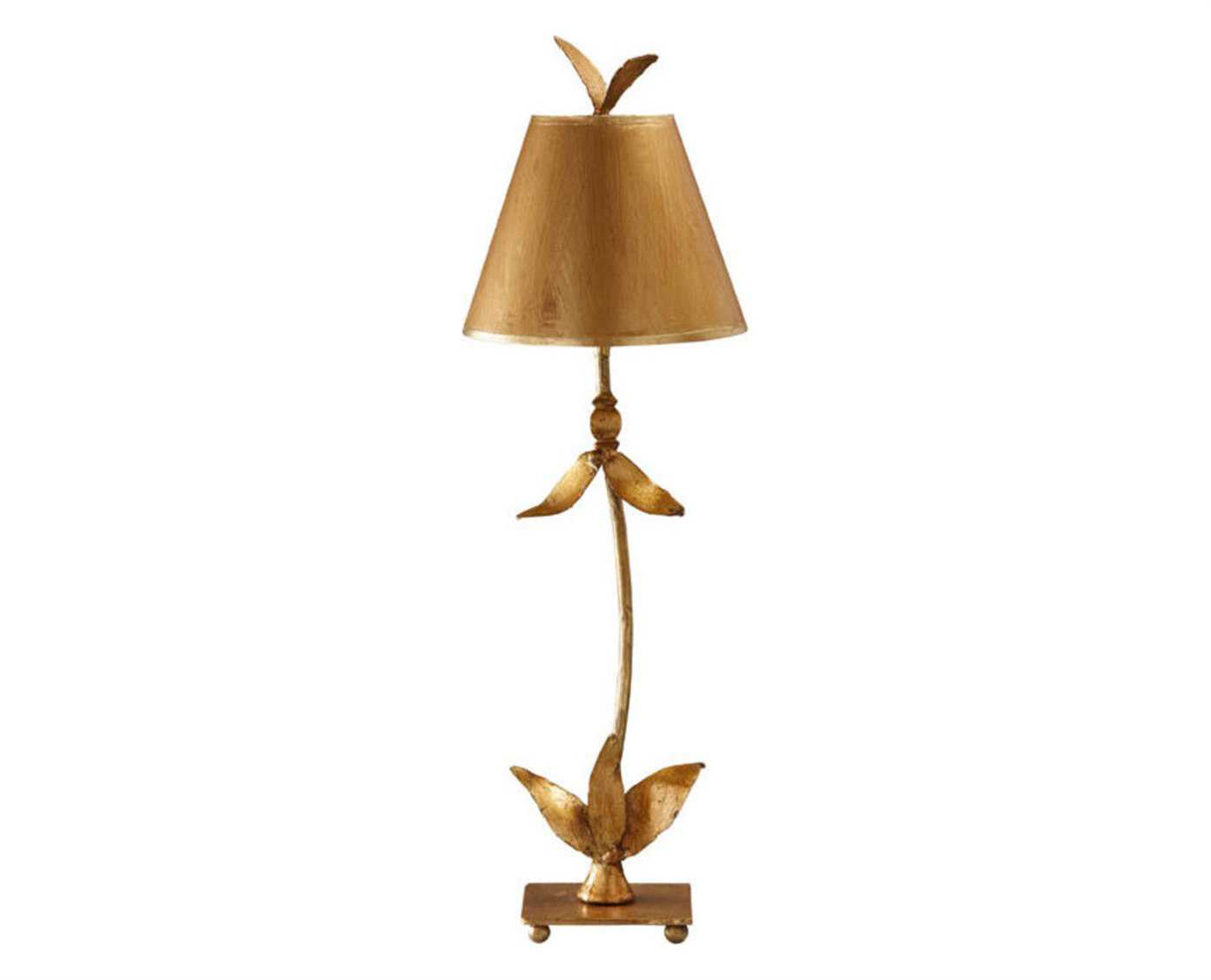 Lucas McKearn Red Bell Gold Leaf Buffet Lamp