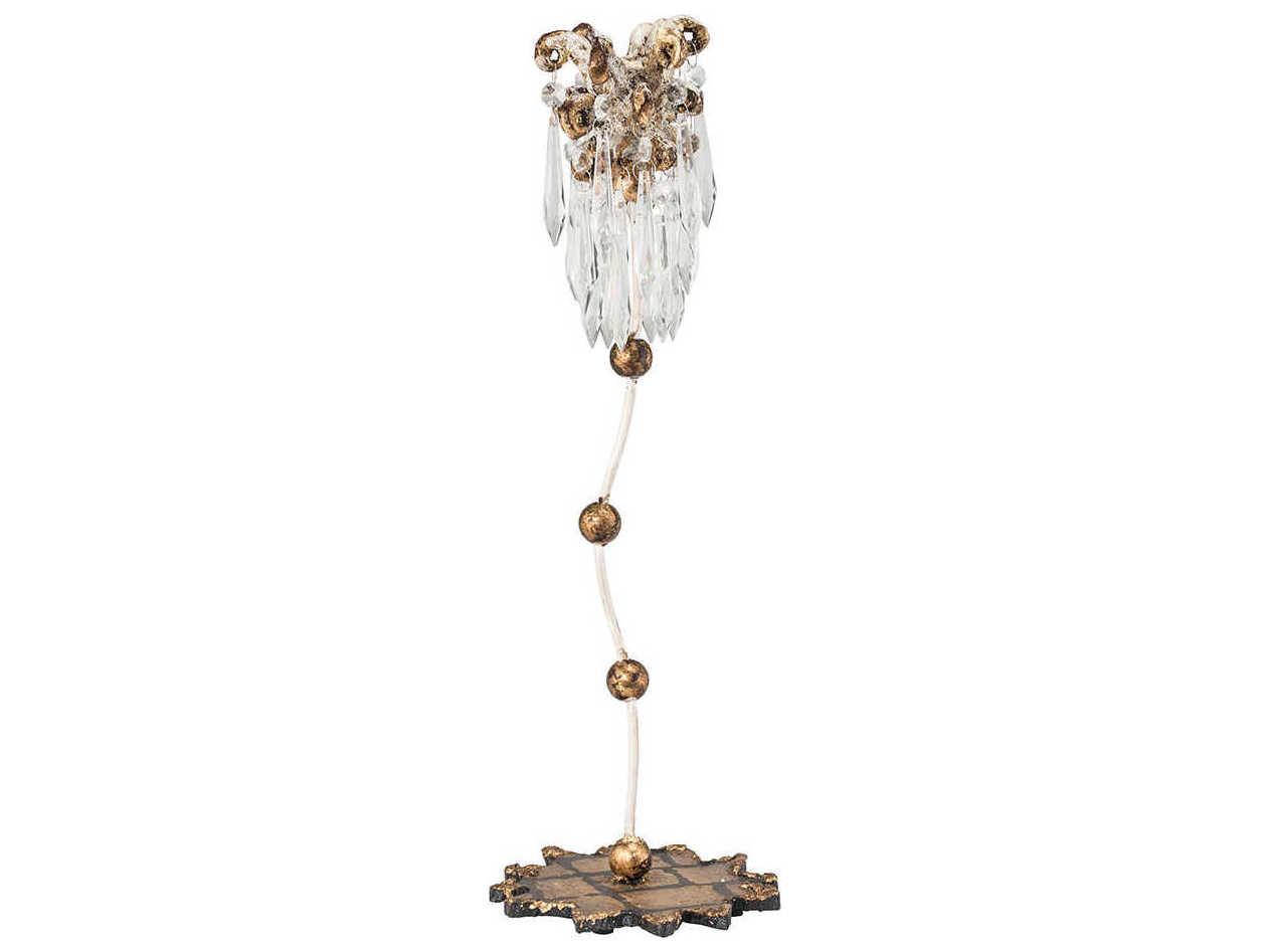 Lucas McKearn Venetian Gold Leaf 19" High Candle Holder