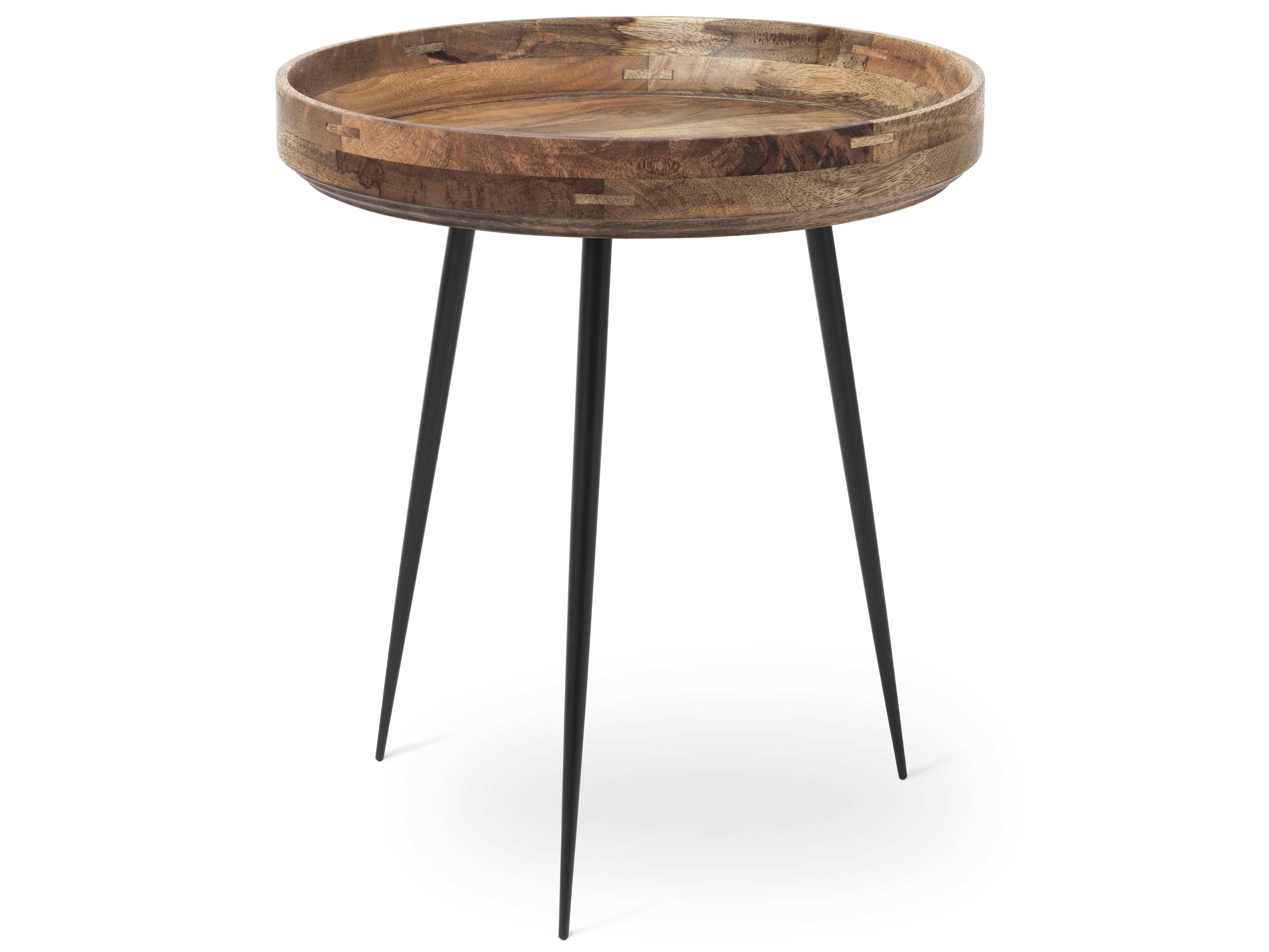 Mater Bowl Round Wood Natural End Table