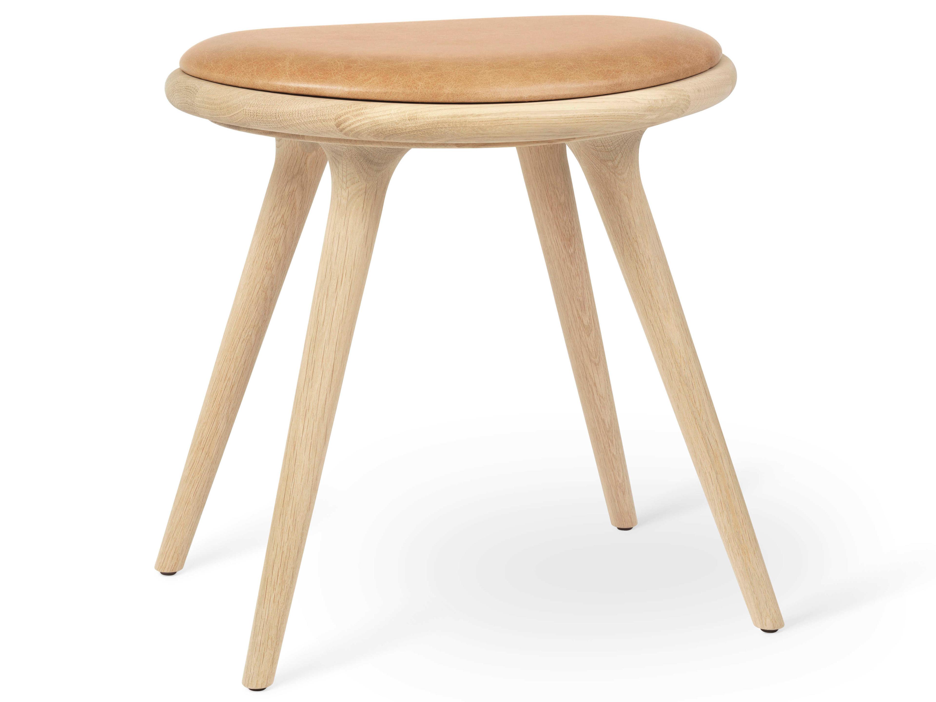 Mater Space Leather Natural Upholstered Side Dining Chair