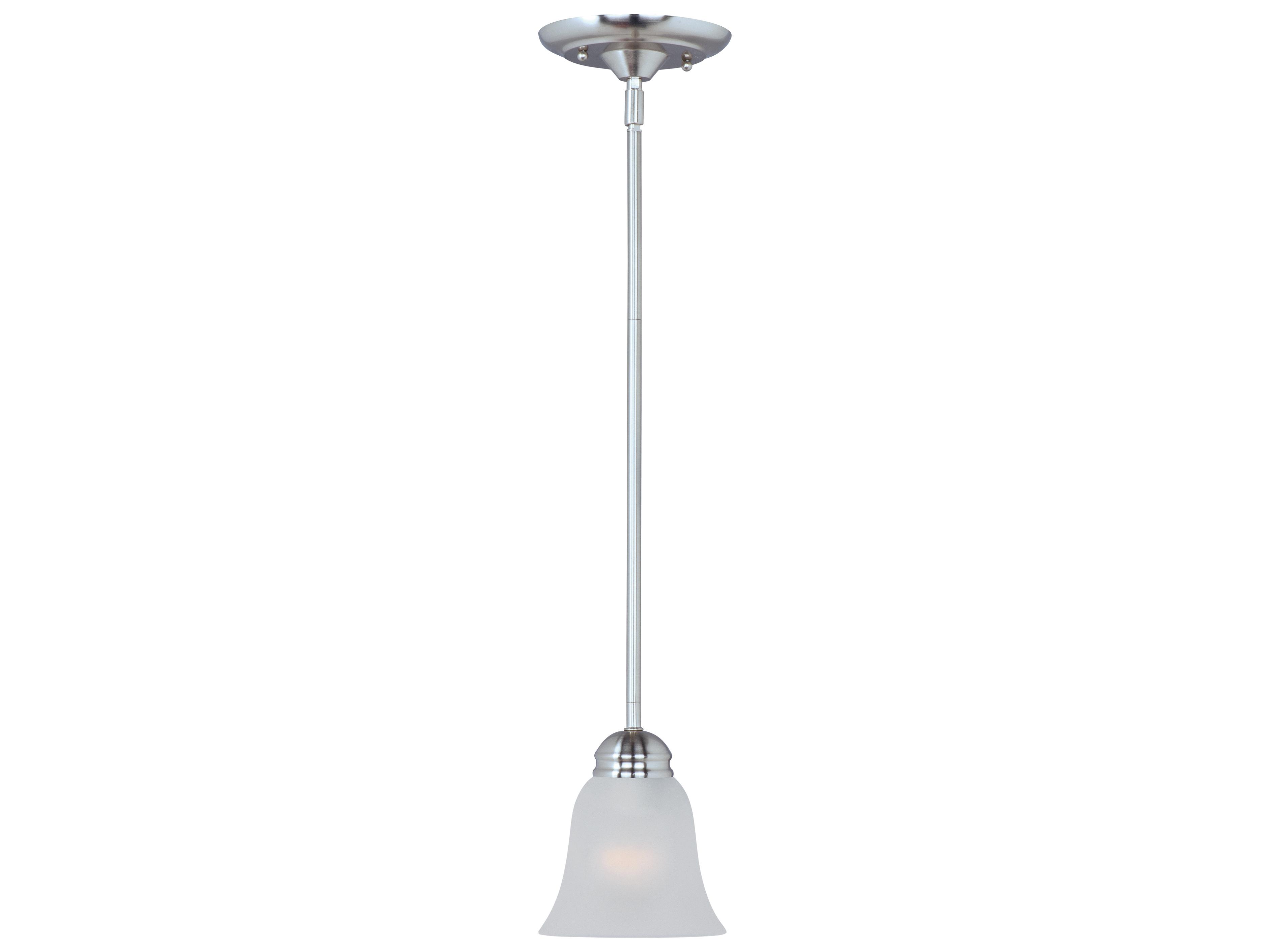 Maxim Lighting Basix 1-Light Polished Chrome Glass Bell Mini Pendant