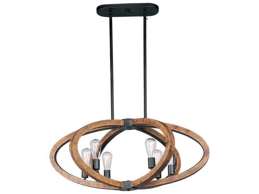 Maxim Lighting Bodega Bay 6-Light Anthracite Black Pendant