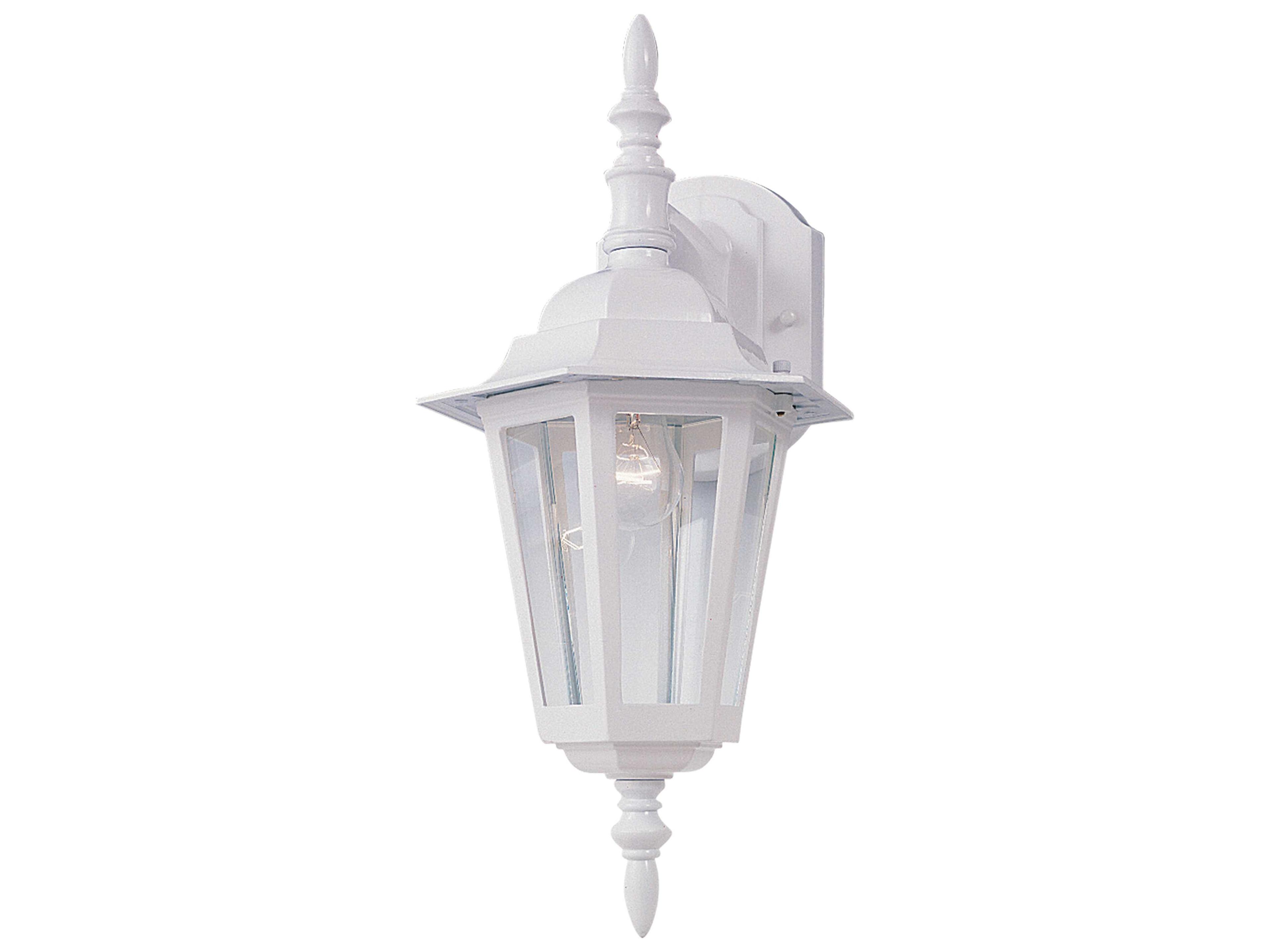 Maxim Lighting Builder Cast White & Clear Glass Outdoor Wall Light