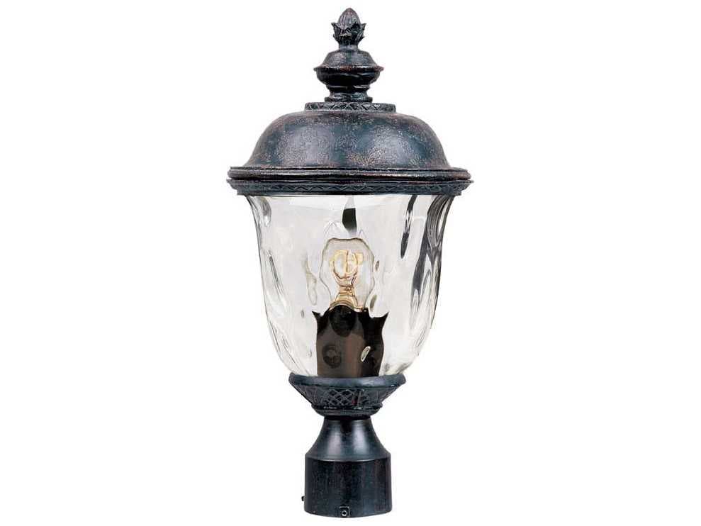 Maxim Lighting Carriage House VX & Water Glass Incandescent Outdoor Post Light