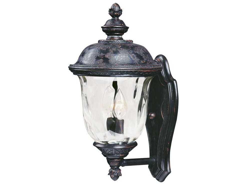 Maxim Lighting Carriage House VX & Water Glass Incandescent Outdoor Wall Light