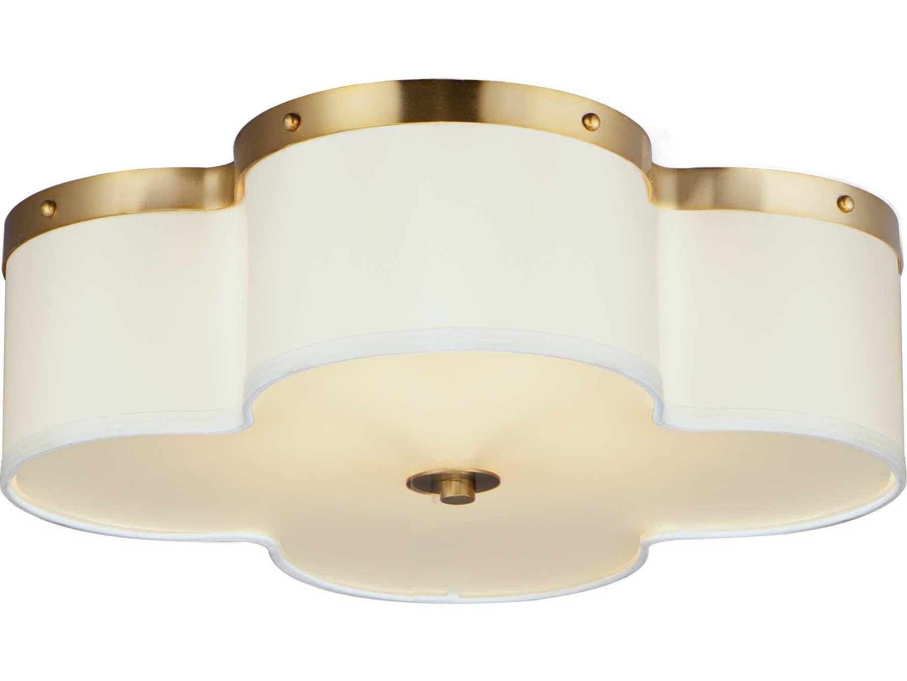 Maxim Lighting Clover 4-Light Satin Brass Flush Mount