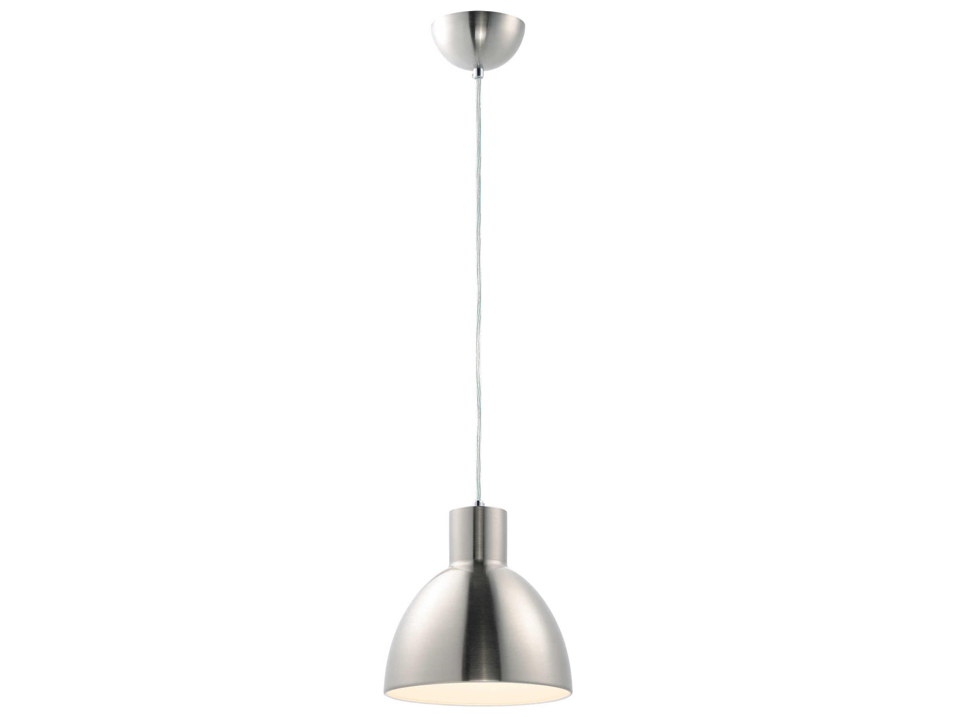 Maxim Lighting Cora 1-Light Satin Nickel Bell Mini Pendant