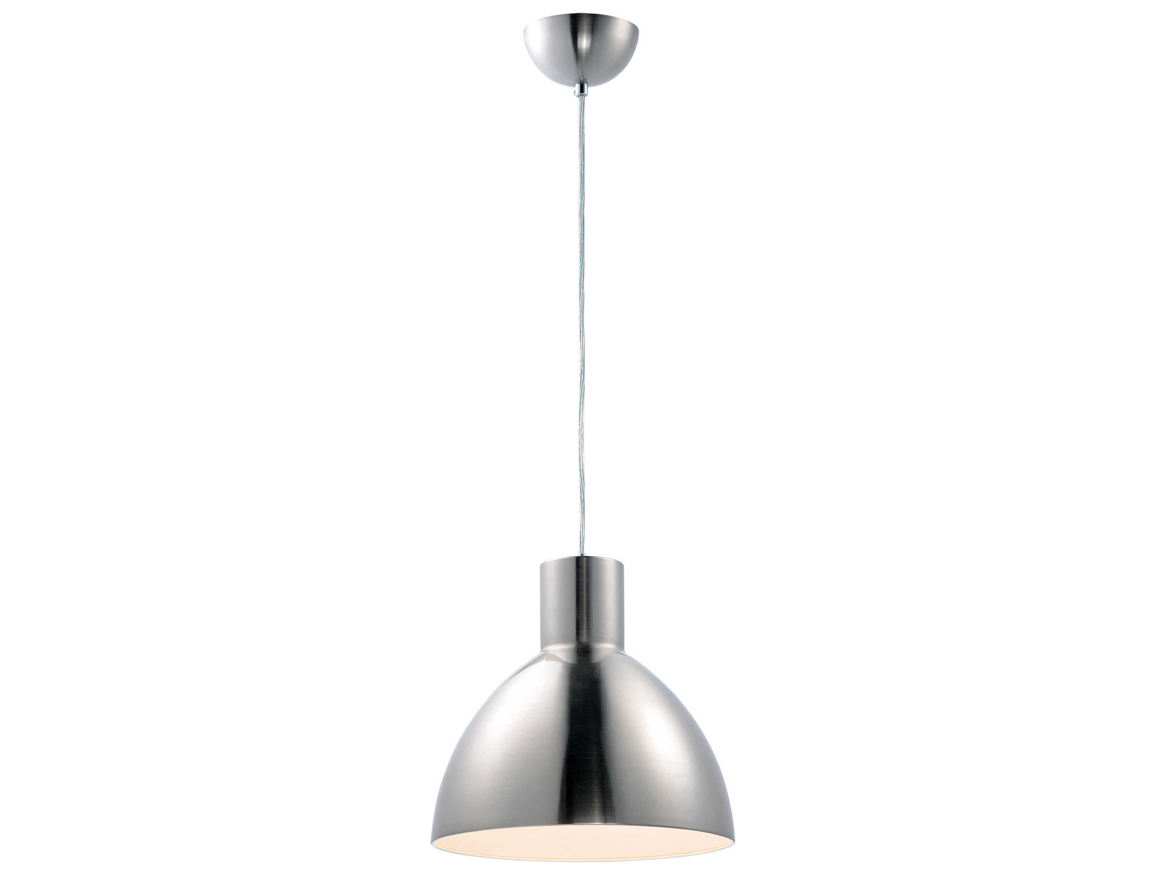 Maxim Lighting Cora 1-Light Satin Nickel Bell Pendant