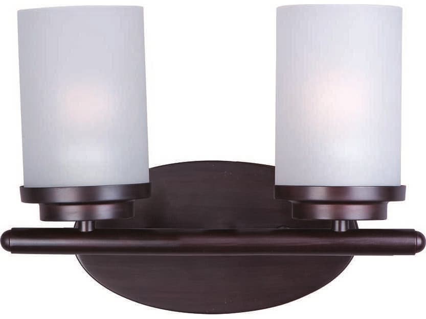 Maxim Lighting Corona 2-Light Oil Rubbed Bronze Glass Vanity Light