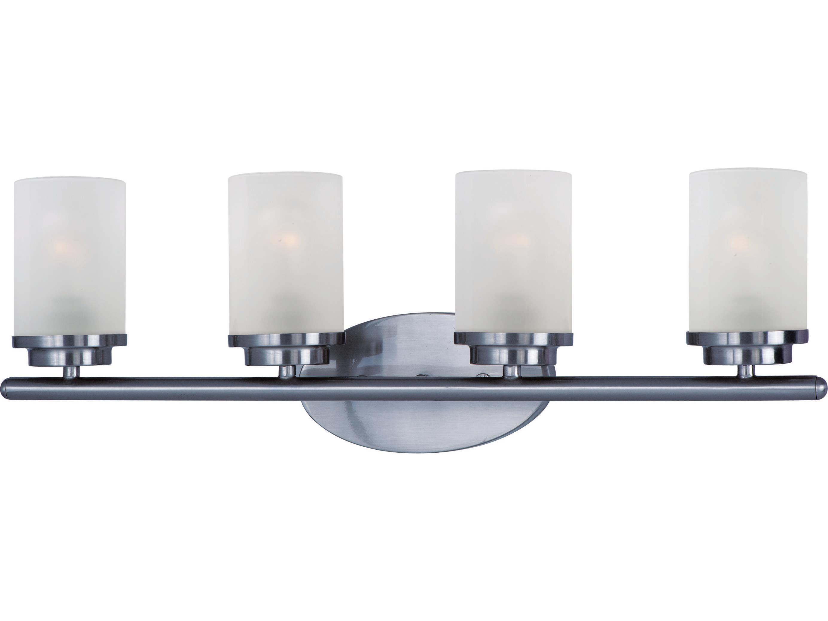 Maxim Lighting Corona 4-Light Polished Chrome Glass Vanity Light