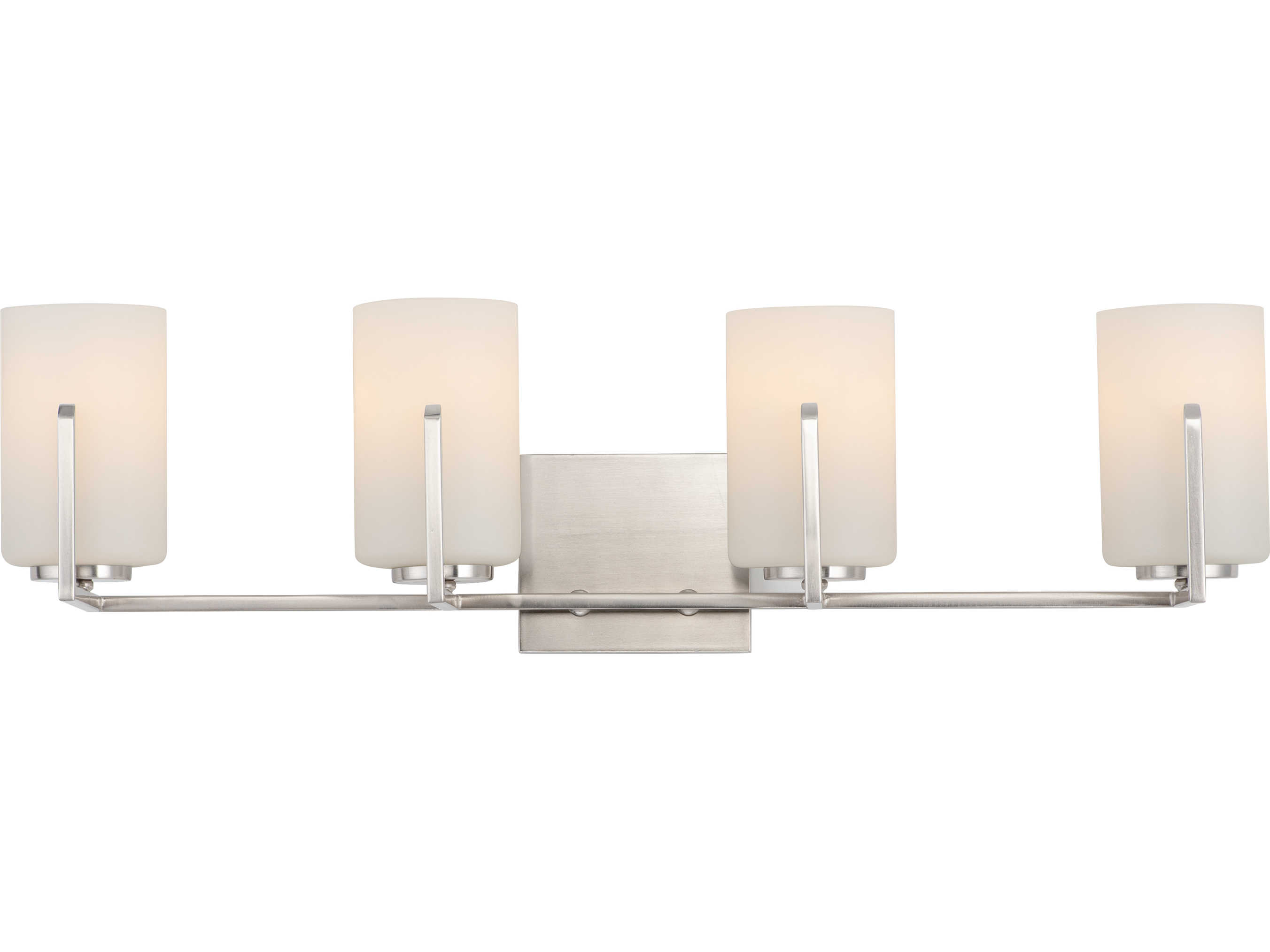 Maxim Lighting Dart 4-Light Satin Nickel Glass Vanity Light