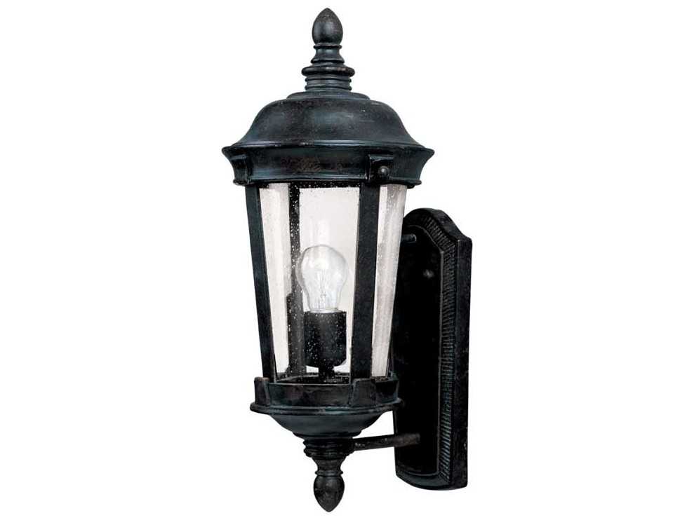 Maxim Lighting Dover DC & Seedy Glass Incandescent Outdoor Wall Light