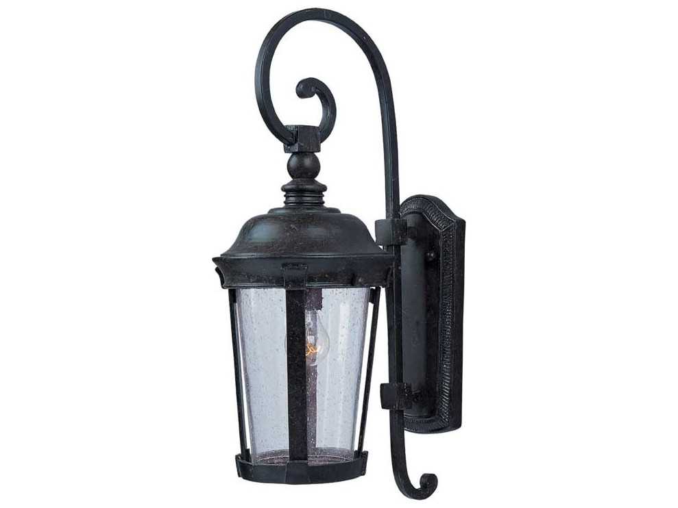 Maxim Lighting Dover DC & Seedy Glass Incandescent Outdoor Wall Light