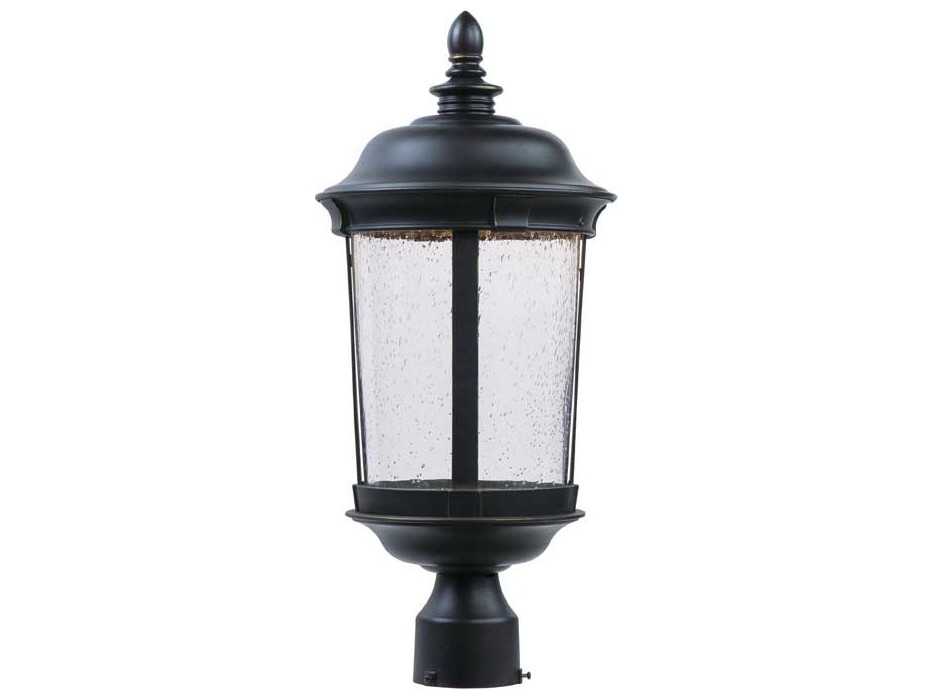 Maxim Lighting Dover & Seedy Glass LED Outdoor Post Light