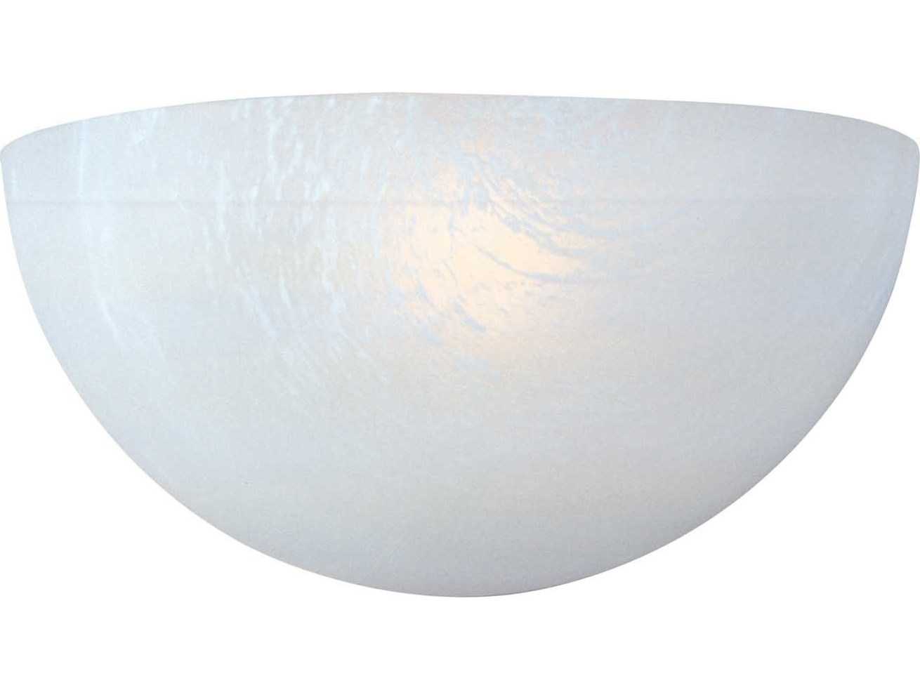Maxim Lighting Essentials 1-Light White Glass Wall Sconce