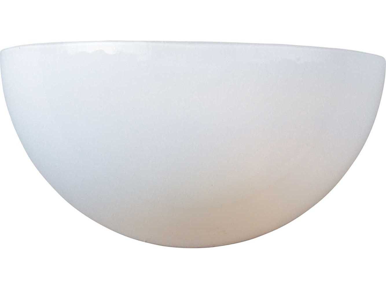 Maxim Lighting Essentials 1-Light White Glass Wall Sconce