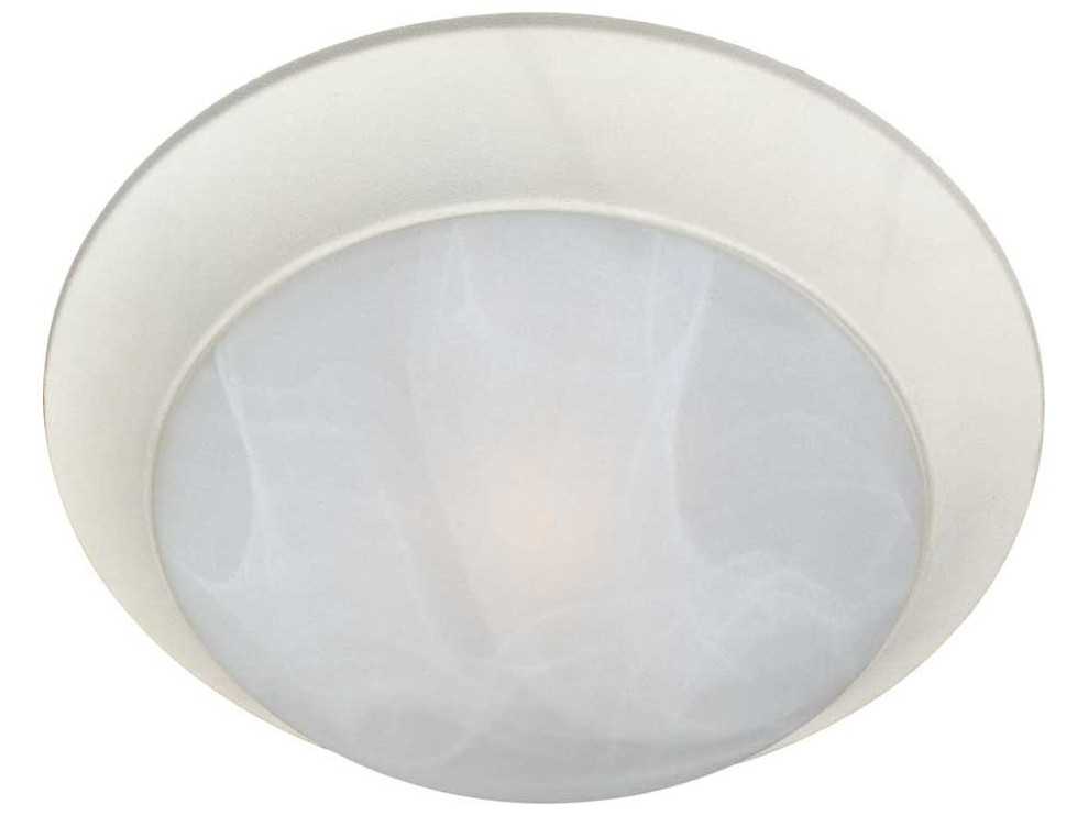 Maxim Lighting Essentials 3-Light Textured White Glass Bowl Flush Mount