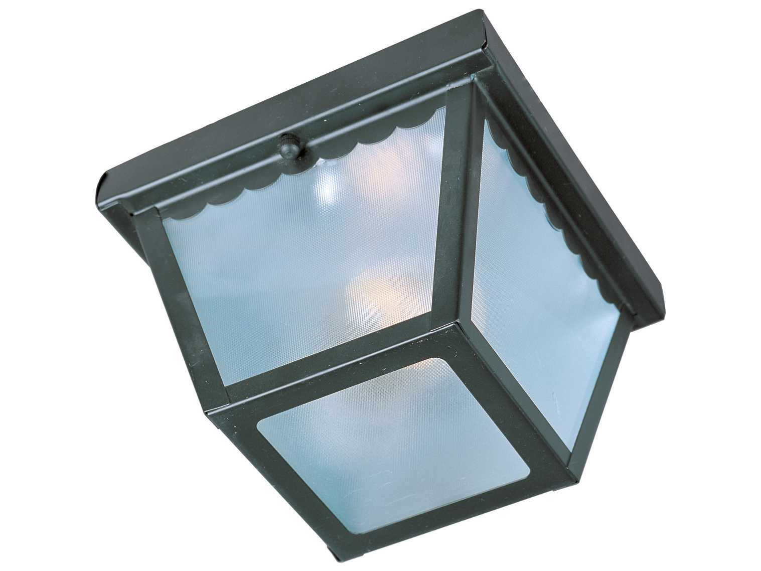 Maxim Lighting Essentials-620x Black & Frosted Glass Outdoor Ceiling Light