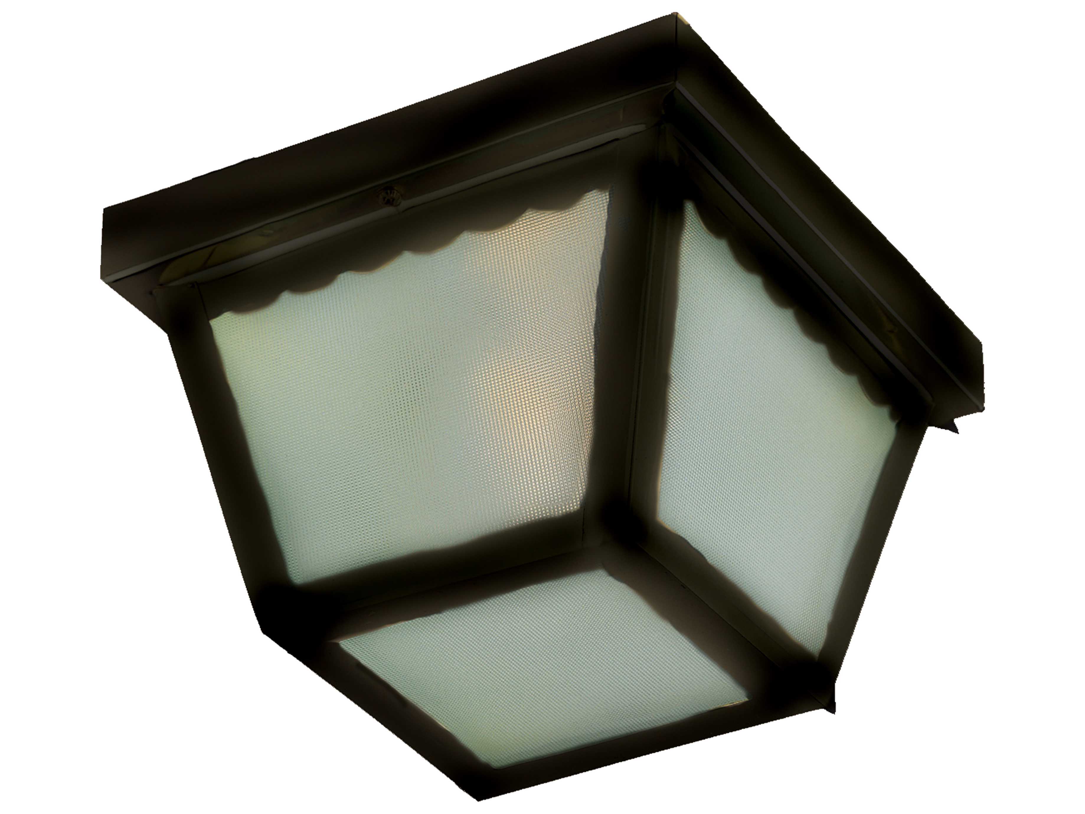 Maxim Lighting Essentials-620x Black & Frosted Glass 2 - Light Outdoor Ceiling Light