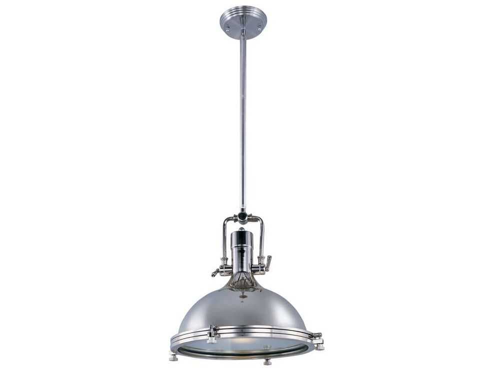 Maxim Lighting Hi-bay 1-Light Polished Nickel Bell Pendant