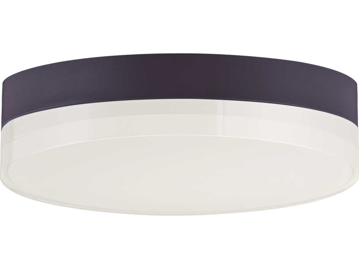 Maxim Lighting Illuminaire Ii 1-Light Bronze LED Drum Flush Mount