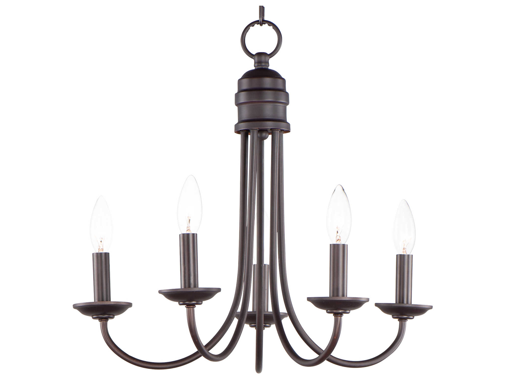 Maxim Lighting Logan 5-Light Bronze Candelabra Chandelier
