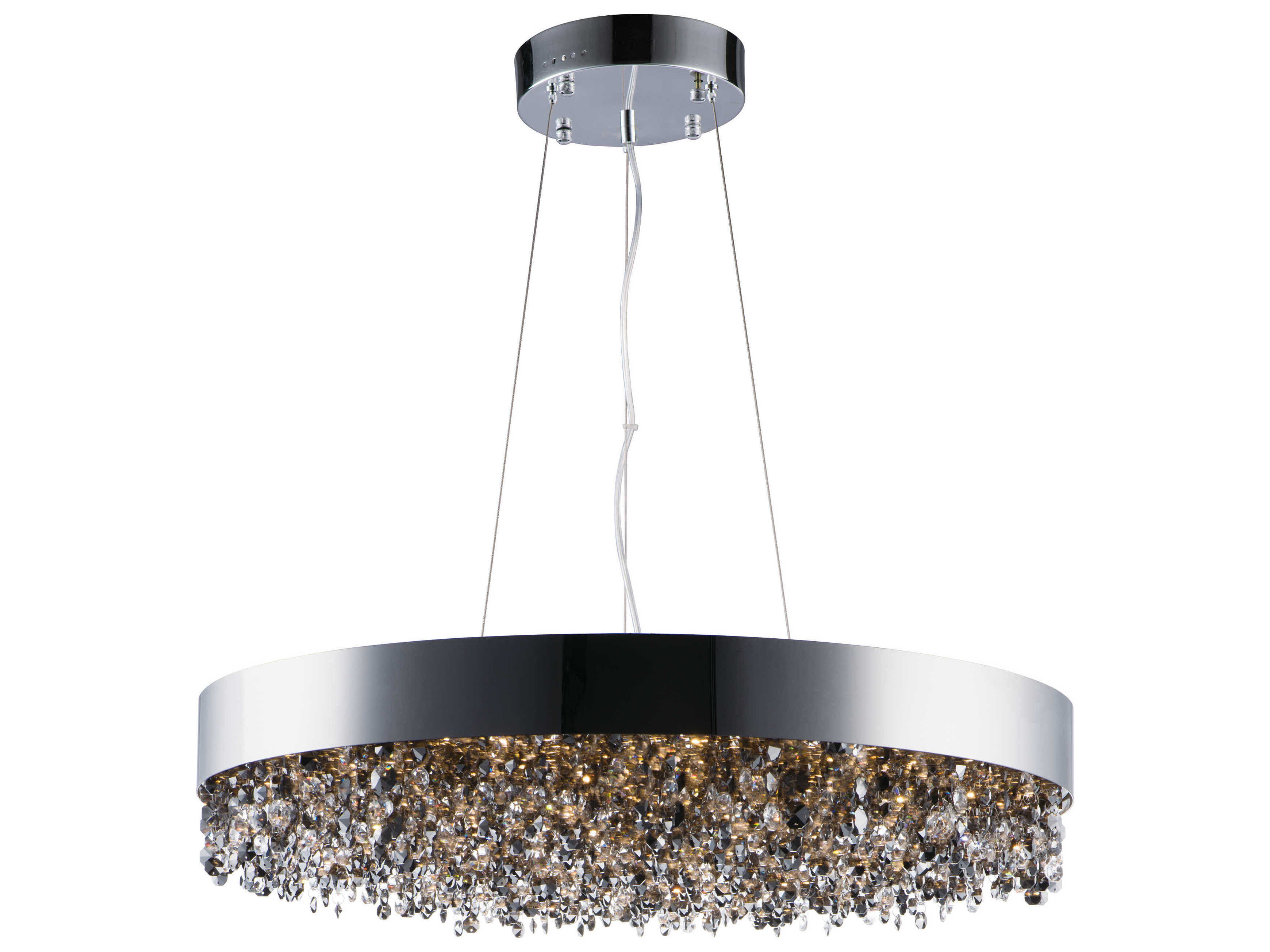Maxim Lighting Mystic 22-Light Polished Chrome Crystal LED Drum Pendant
