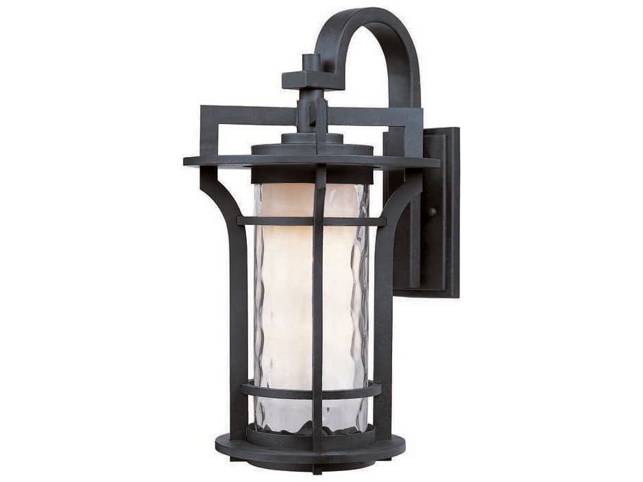 Maxim Lighting Oakville & Water Glass Incandescent Outdoor Wall Light