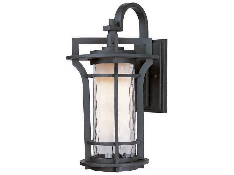 Maxim Lighting Oakville & Water Glass Incandescent Outdoor Wall Light