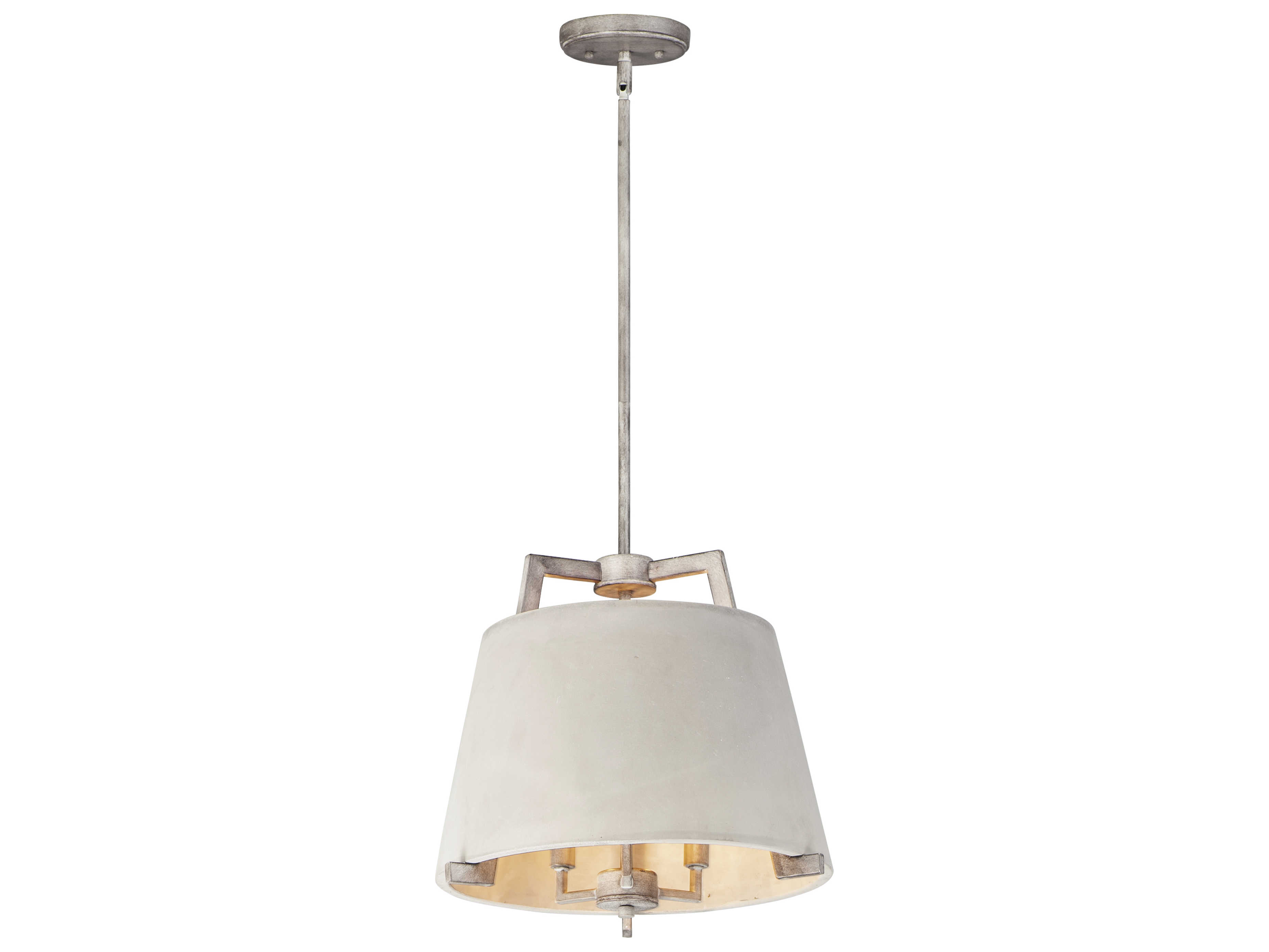 Maxim Lighting Orson 3-Light Driftwood Gray Empire Chandelier