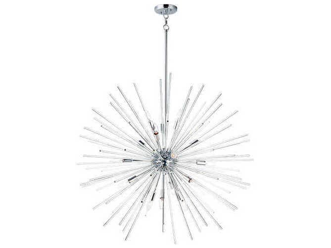 Maxim Lighting Polaris 16-Light Polished Chrome Copper Glass Sputnik Pendant