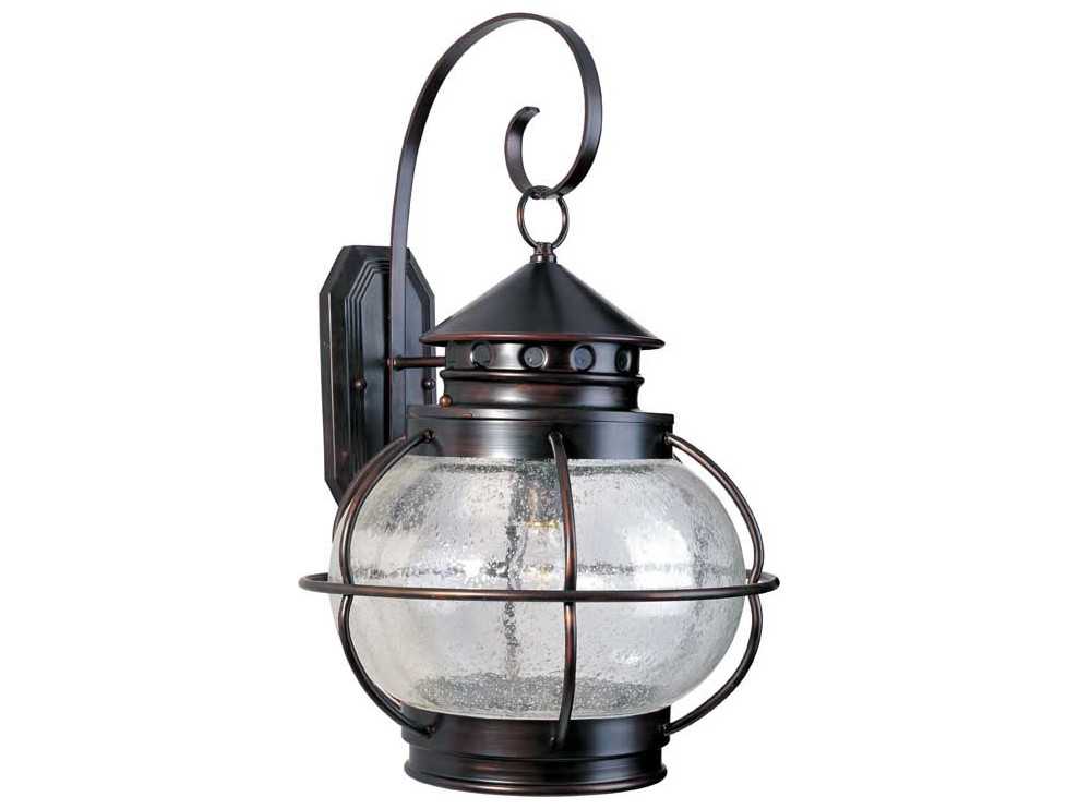 Maxim Lighting Portsmouth & Seedy Glass Outdoor Wall Light