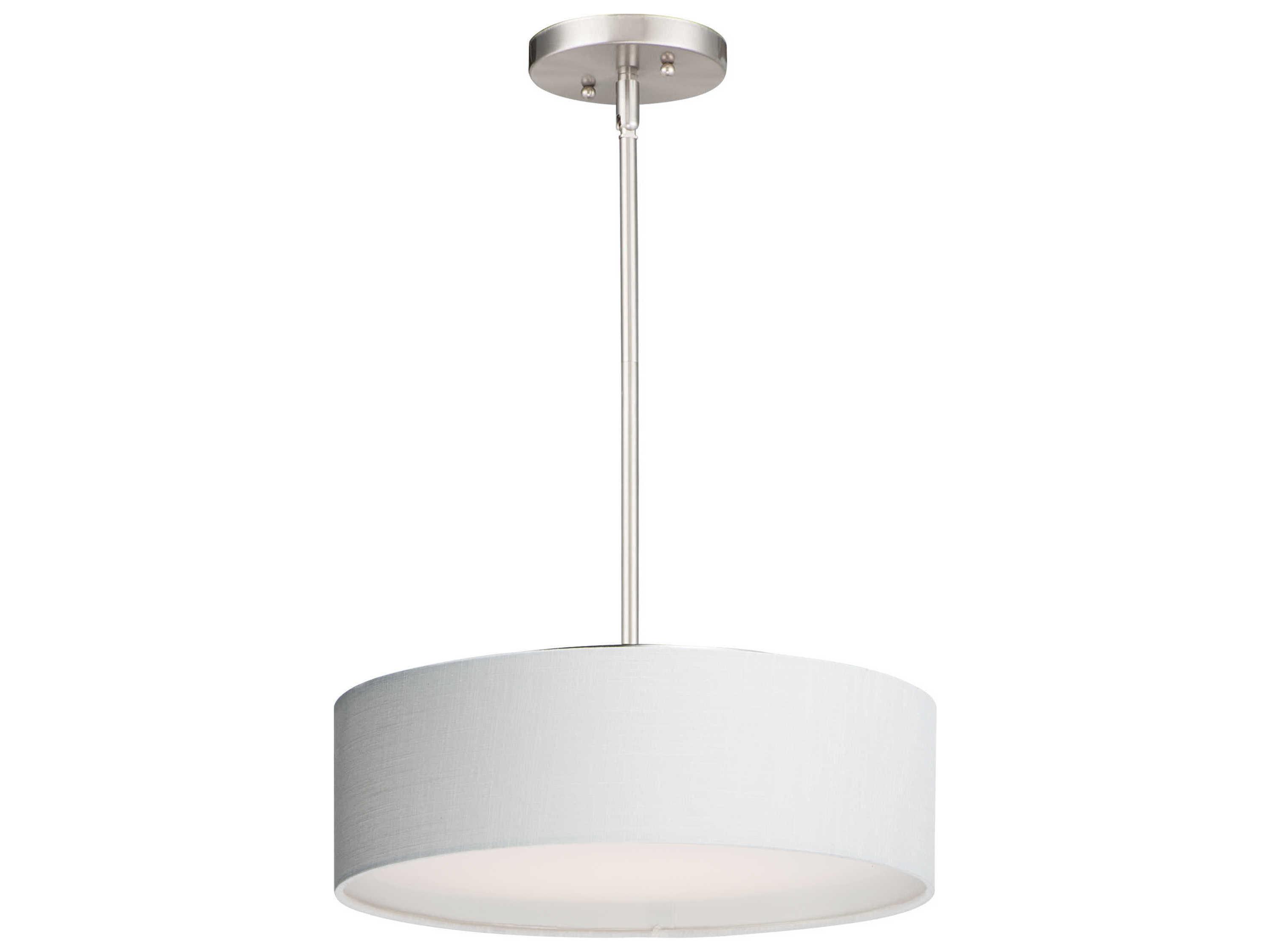 Maxim Lighting Prime 3-Light Satin Nickel LED Drum Pendant