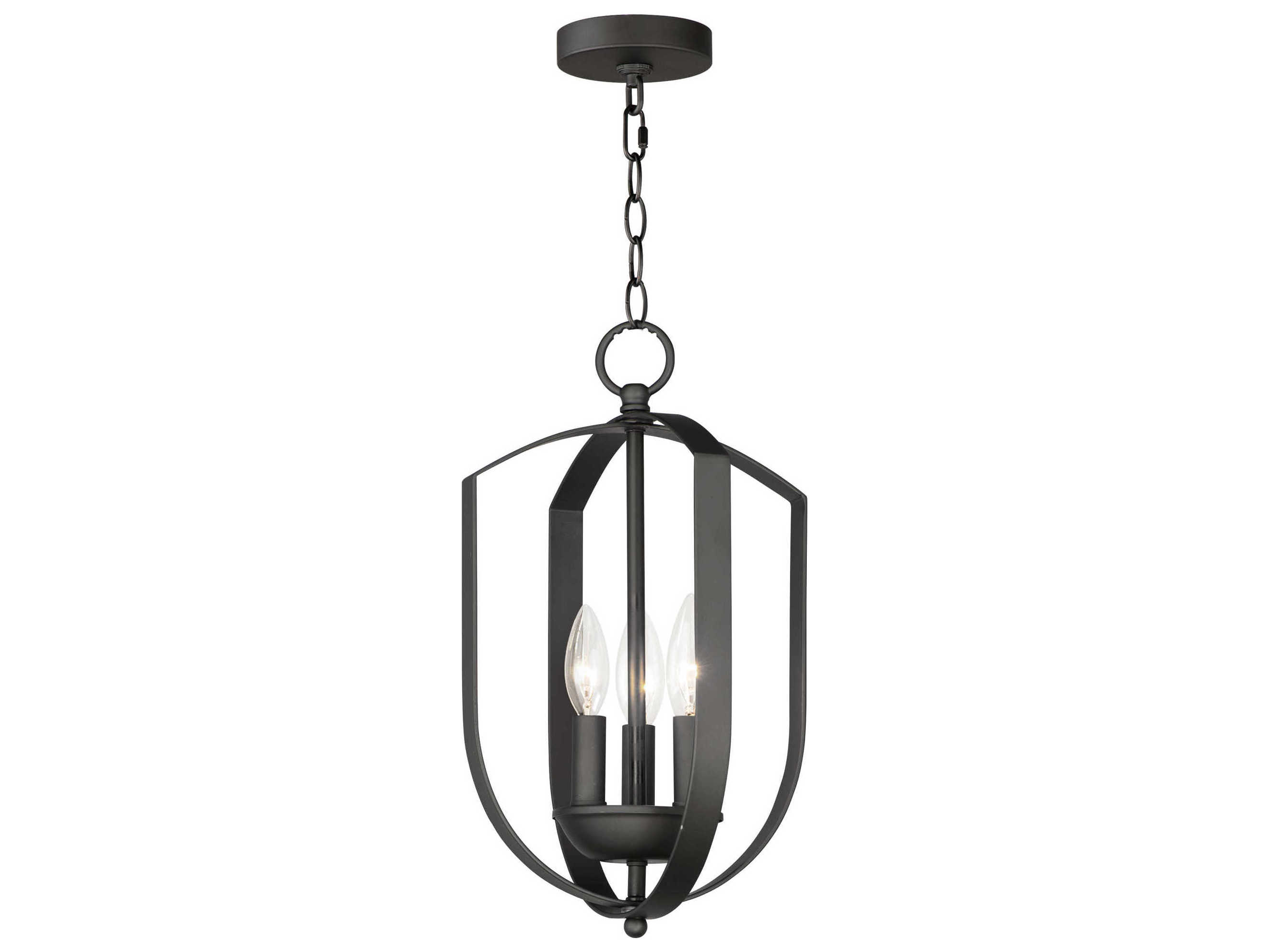 Maxim Lighting Provident 3-Light Black Candelabra Chandelier