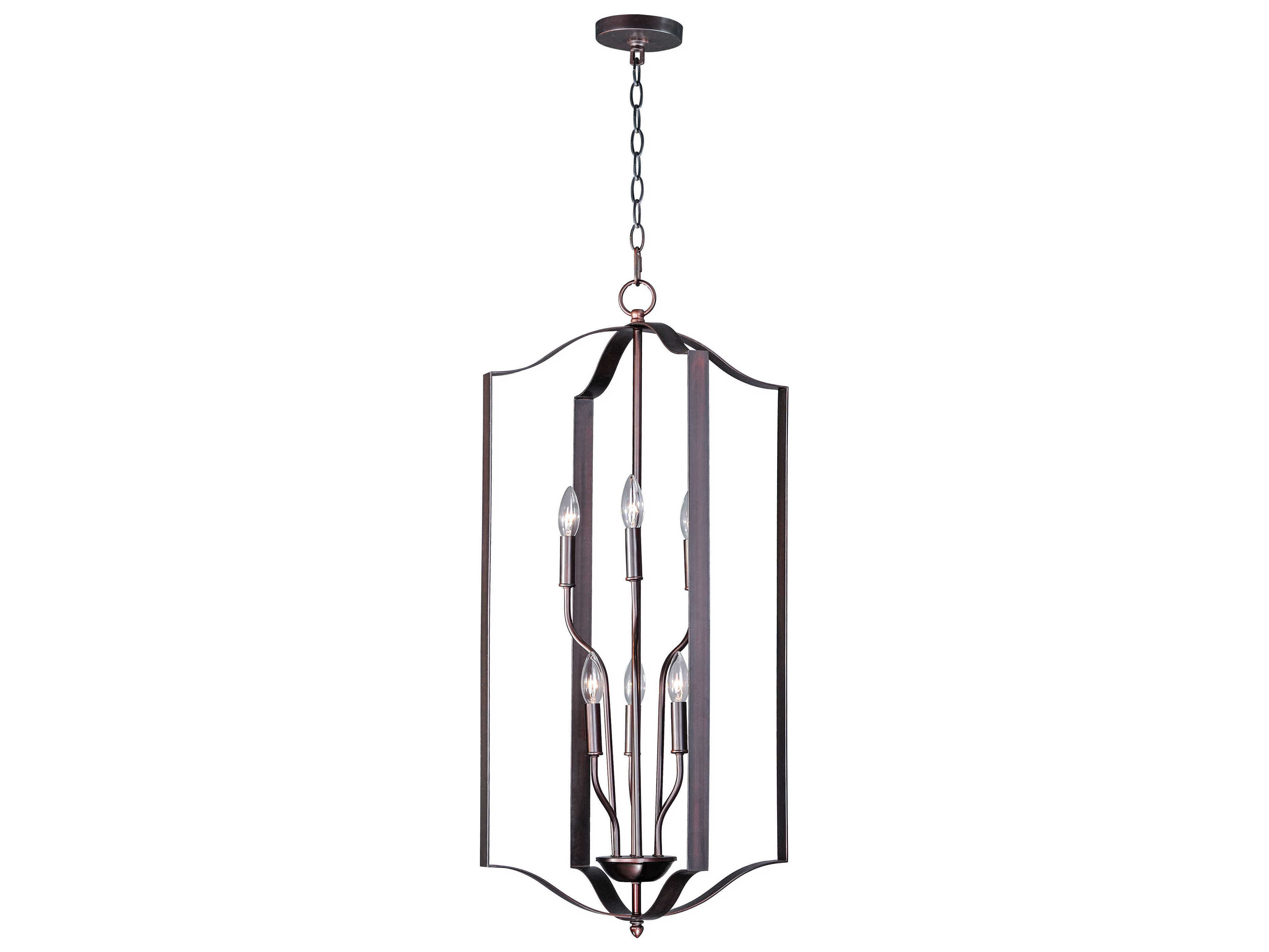 Maxim Lighting Provident 6-Light Oil Rubbed Bronze Candelabra Tiered Chandelier