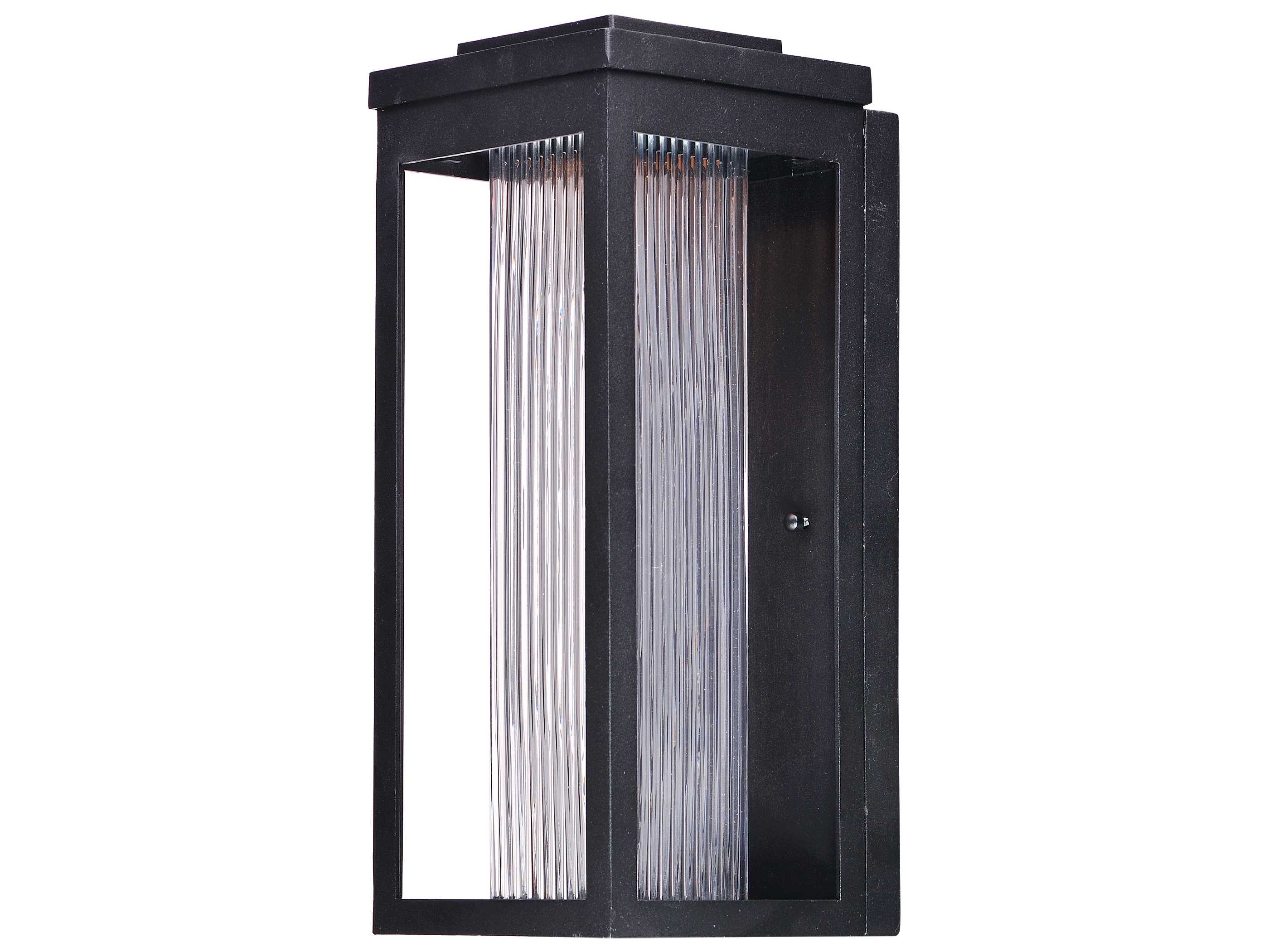 Maxim Lighting Salon with Clear Ribbed Glass LED Outdoor Wall Light