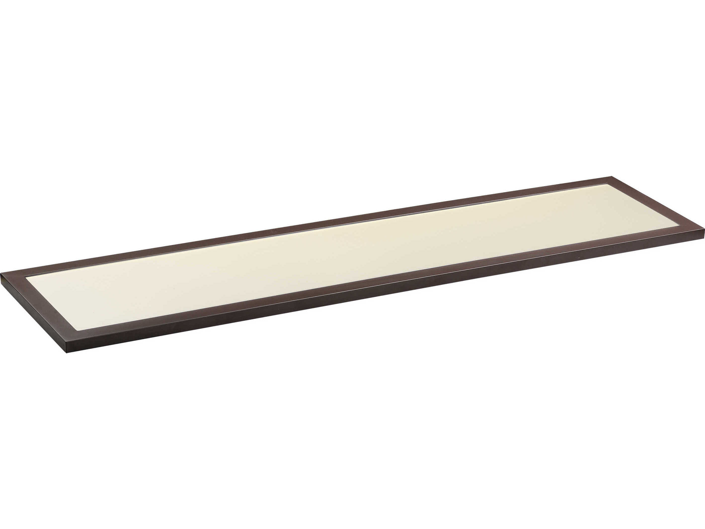 Maxim Lighting Sky Panel 1-Light Bronze Glass LED Linear Flush Mount